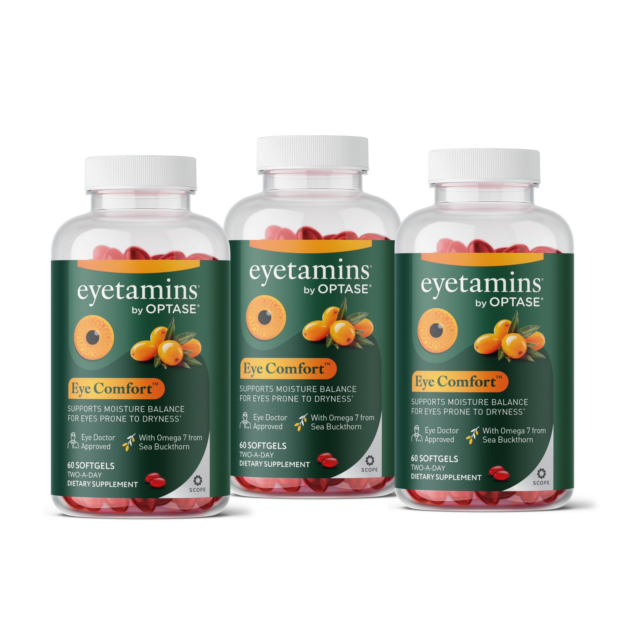 eyetamins® by OPTASE® Eye Comfort™ - 60 Softgels - Eye Doctor Recommended - an Omega-Based Eye Supplement formulated to Support Moisture Balance and Eye Comfort from Within. Plant Based Soft gels. eyetamins buy supplements canada