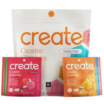 Create Creatine Gummies for Men & Women – NSF Certified, Made with Creapure Creatine Monohydrate, Great Tasting, Anti-Melting Formula, 30ct Standup Pouch, 90 Gummies (Variety Pack) Create buy supplements canada