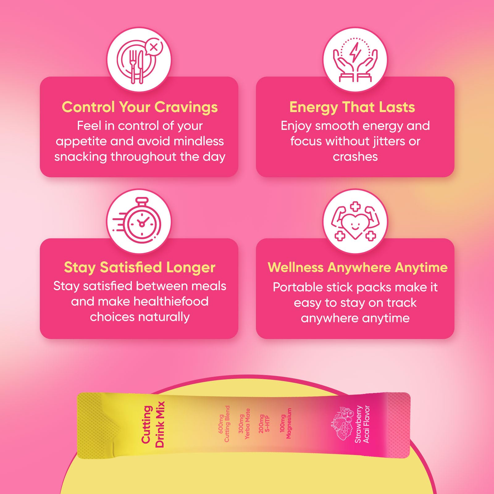 PlocoXe Cutting Drink Mix with Berberine, Chromium, 5-HTP, Yerba Mate & Magnesium - Dual-Action Craving & Gut Health | Strawberry Acai Flavor,Vegan, PlocoXe buy supplements canada