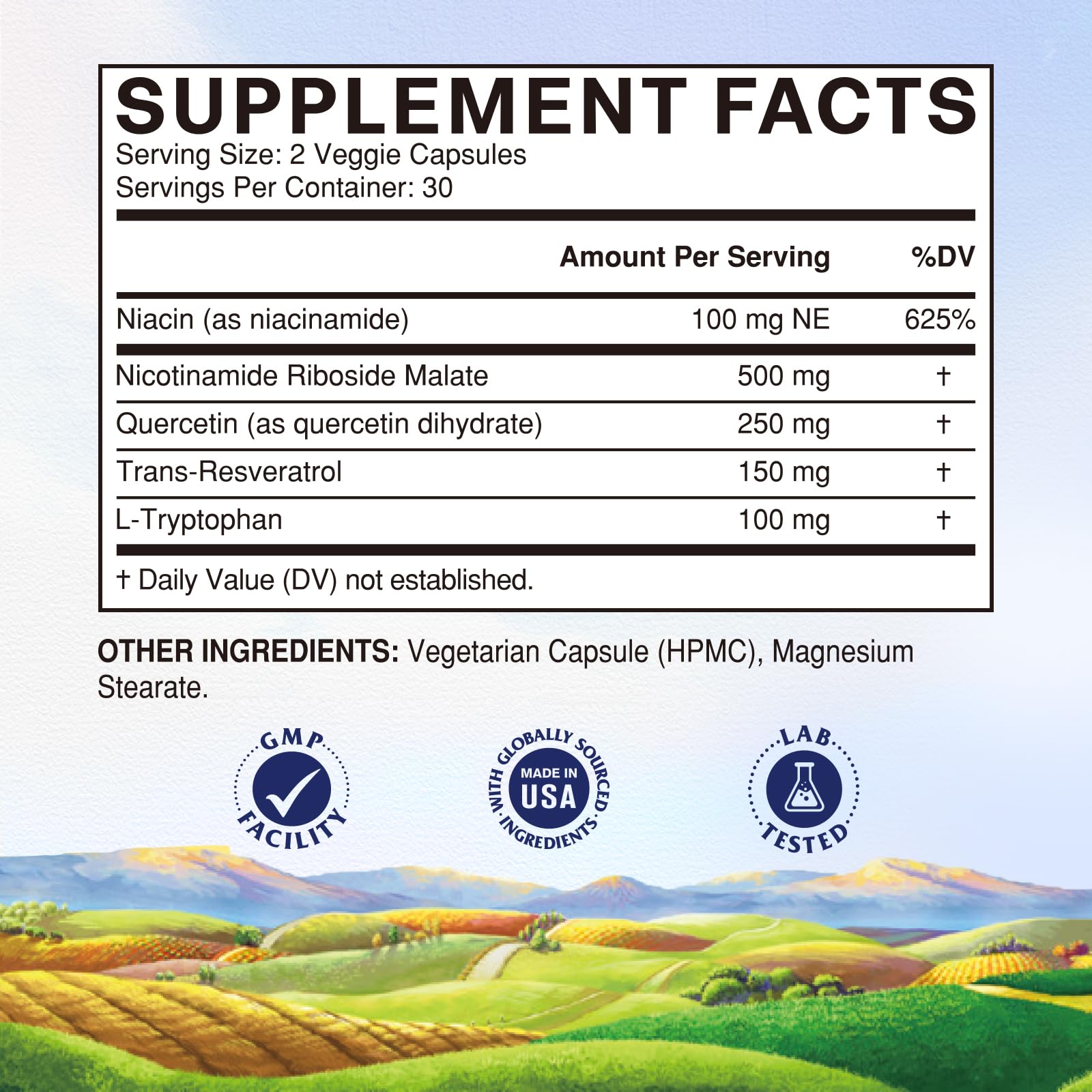 Vitalitown 5 in 1 NAD+, NMN Supplement Alternatives, Nicotinamide Riboside (NR), Trans-Resveratrol, Quercetin, Niacinamide, L-Tryptophan, for Cellular Energy, Heart, Skin, 60 Veggie Capsules Vitalitown buy supplements canada