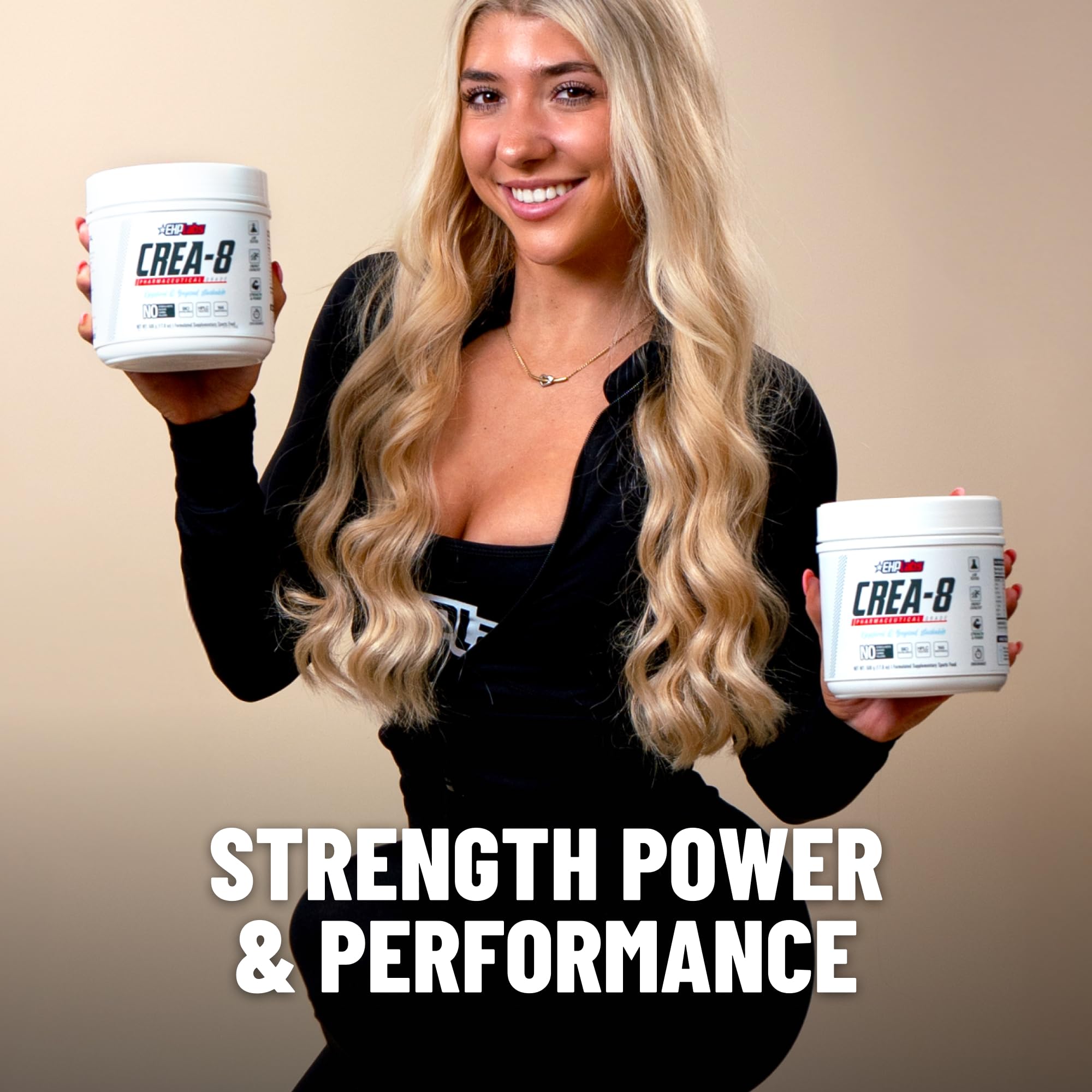 EHP Labs CREA-8 Micronized Creatine Monohydrate Powder - Unflavored Creatine Powder for Muscle Growth, Increased Strength, Enhanced Energy Output EHP Labs buy supplements canada