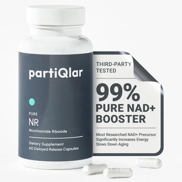 partiQlar Nicotinamide Riboside (NR) 500mg – NR Supplement for Cellular Health, Anti-Aging, Energy & Metabolism Support – 2-Month Supply (60 Capsules) partiQlar buy supplements canada