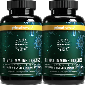 Primal Harvest Primal Immune Defense: 10-in-1 Immune Support with Probiotics, Zinc, Vitamins C, B6, D3 & K2 Primal Harvest buy supplements canada