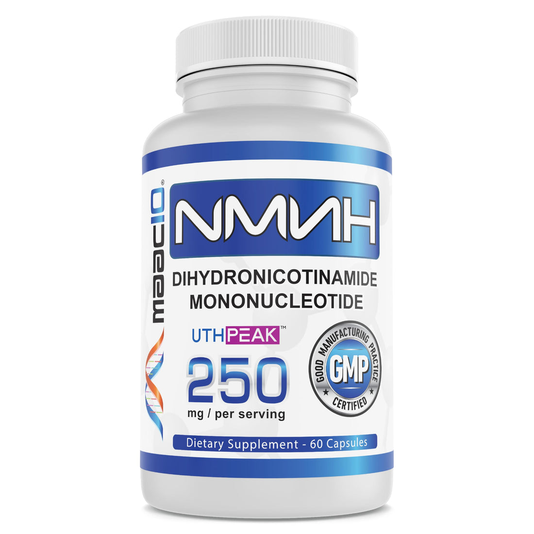 MAAC10 NMNH (NMN Supplement Alternative) 250mg Serving | Uthpeak™ NMNH (Dihydronicotinamide Mononucleotide) for Better Stability | 30-Day Supply. MAAC10 buy supplements canada