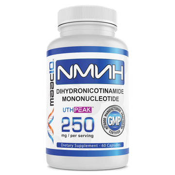 MAAC10 NMNH (NMN Supplement Alternative) 250mg Serving | Uthpeak™ NMNH (Dihydronicotinamide Mononucleotide) for Better Stability | 30-Day Supply. MAAC10 buy supplements canada