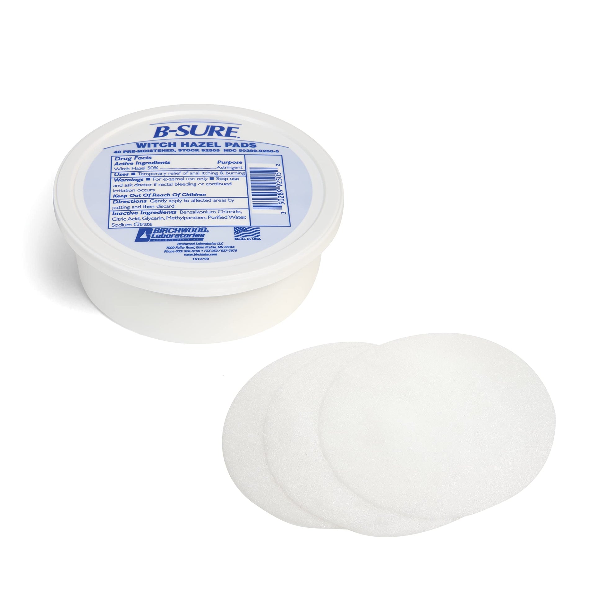 B-Sure Pre-Moistened Witch Hazel Pads, 40 Count B-Sure buy supplements canada
