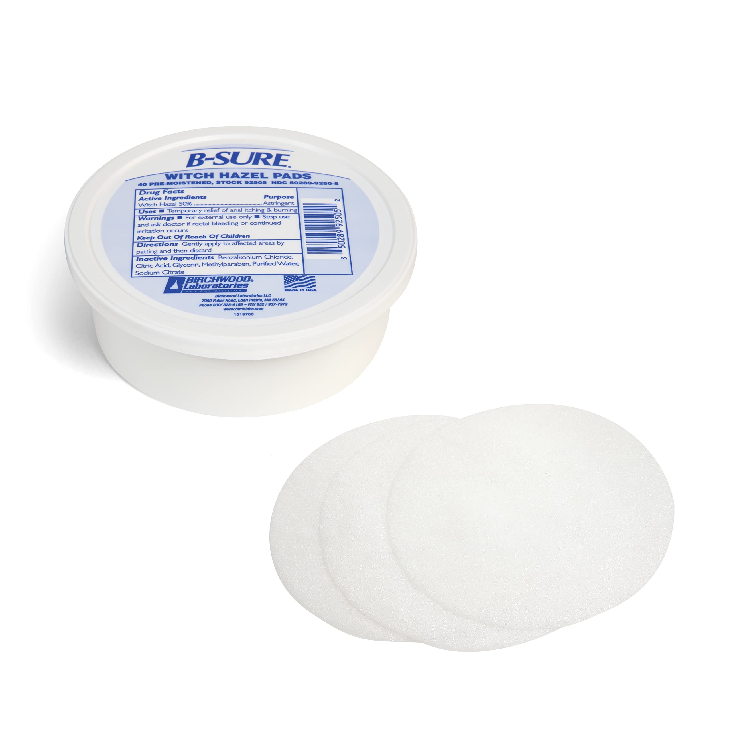 B-Sure Pre-Moistened Witch Hazel Pads, 40 Count B-Sure buy supplements canada