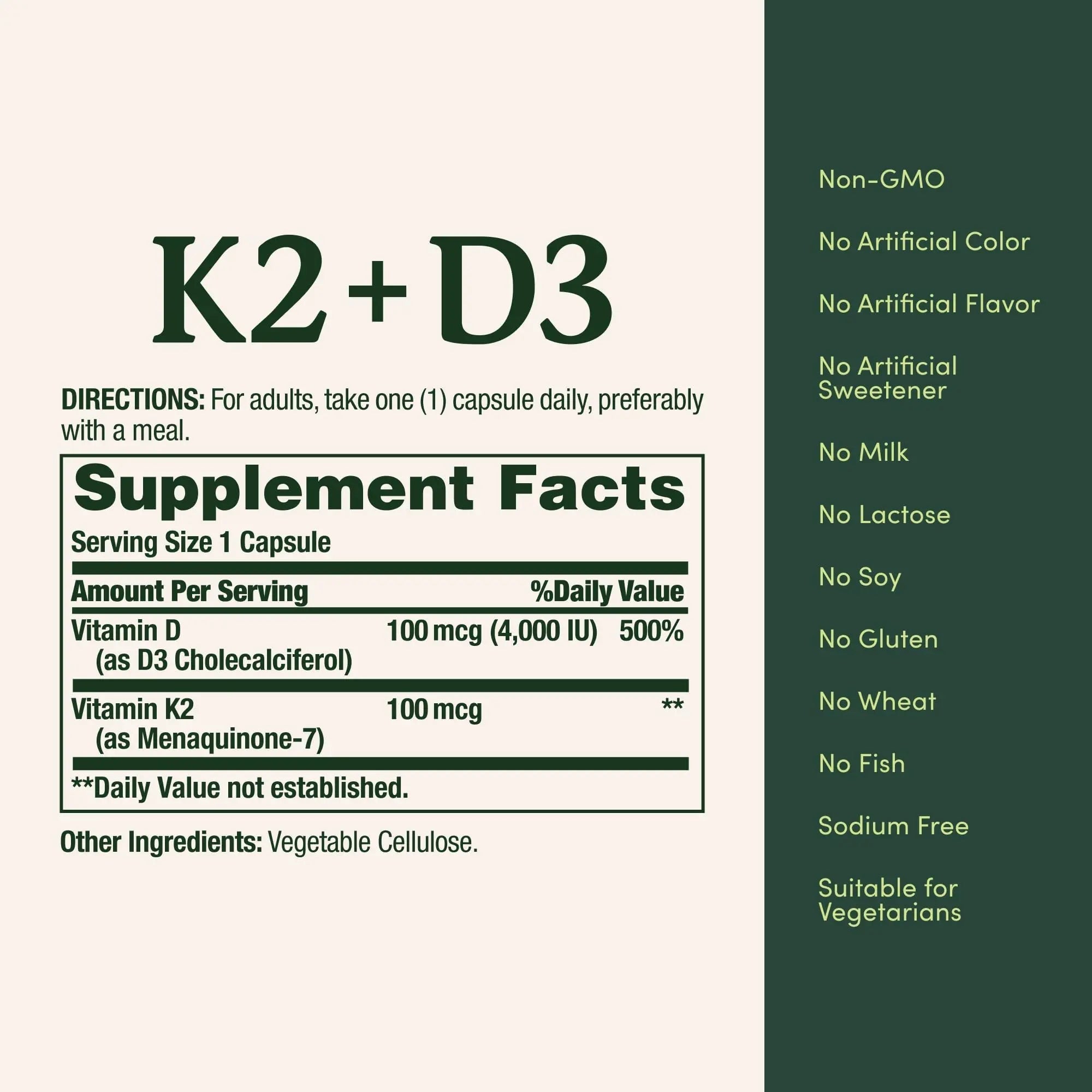 Nature’s Bounty Vitamin D3 K2 Supplement, 4000 IU Vitamin D3 plus 100 mcg of Vitamin K Supplements Nature's Bounty buy supplements canada