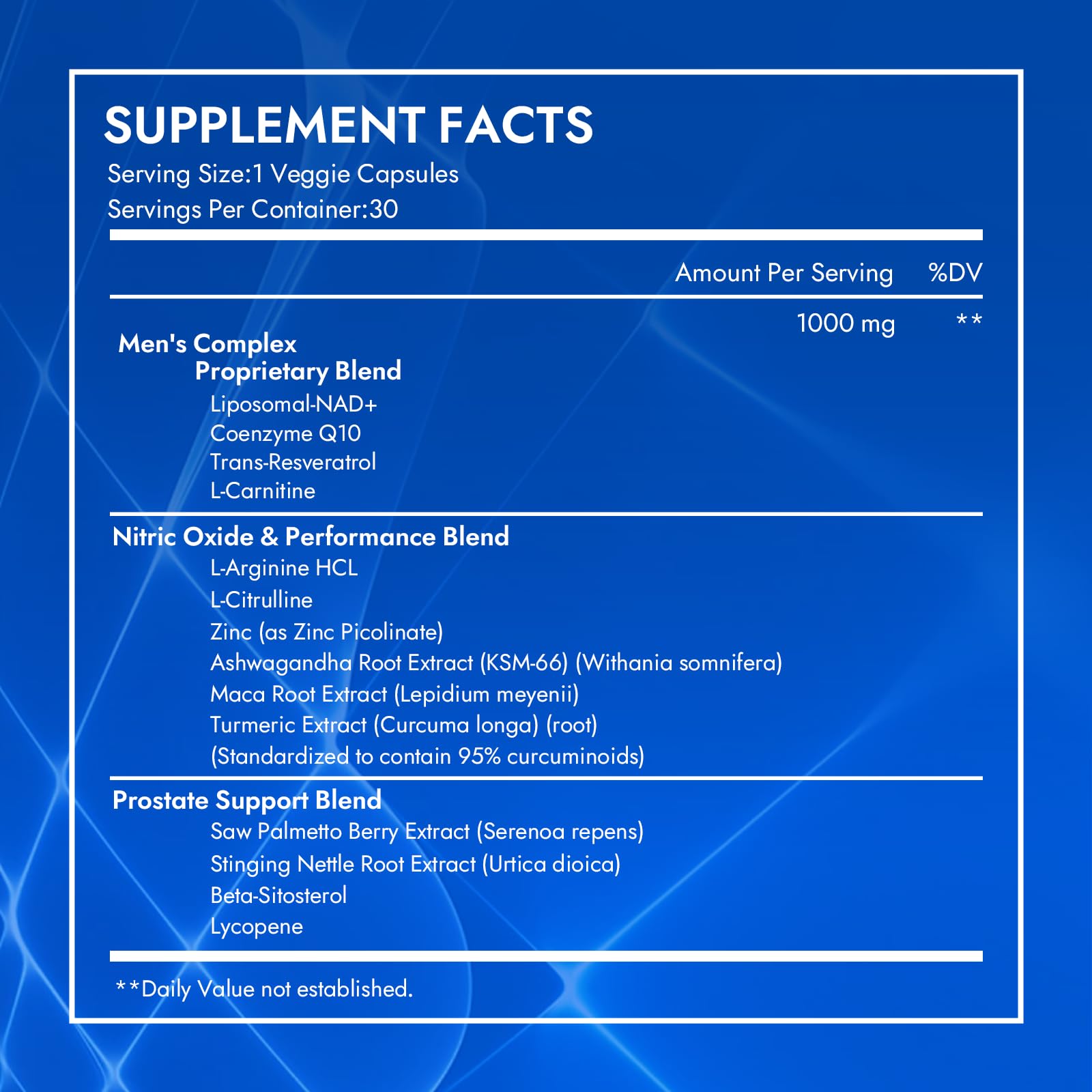 Aureph Vantique Men's NAD+ Supplement with Resveratrol, CoQ10, L-Citrulline & Lycopene - Nitric Oxide Support, Prostate Care, Anti-Aging, Stamina & Cellular Energy Boost 60 Capsules Aureph buy supplements canada