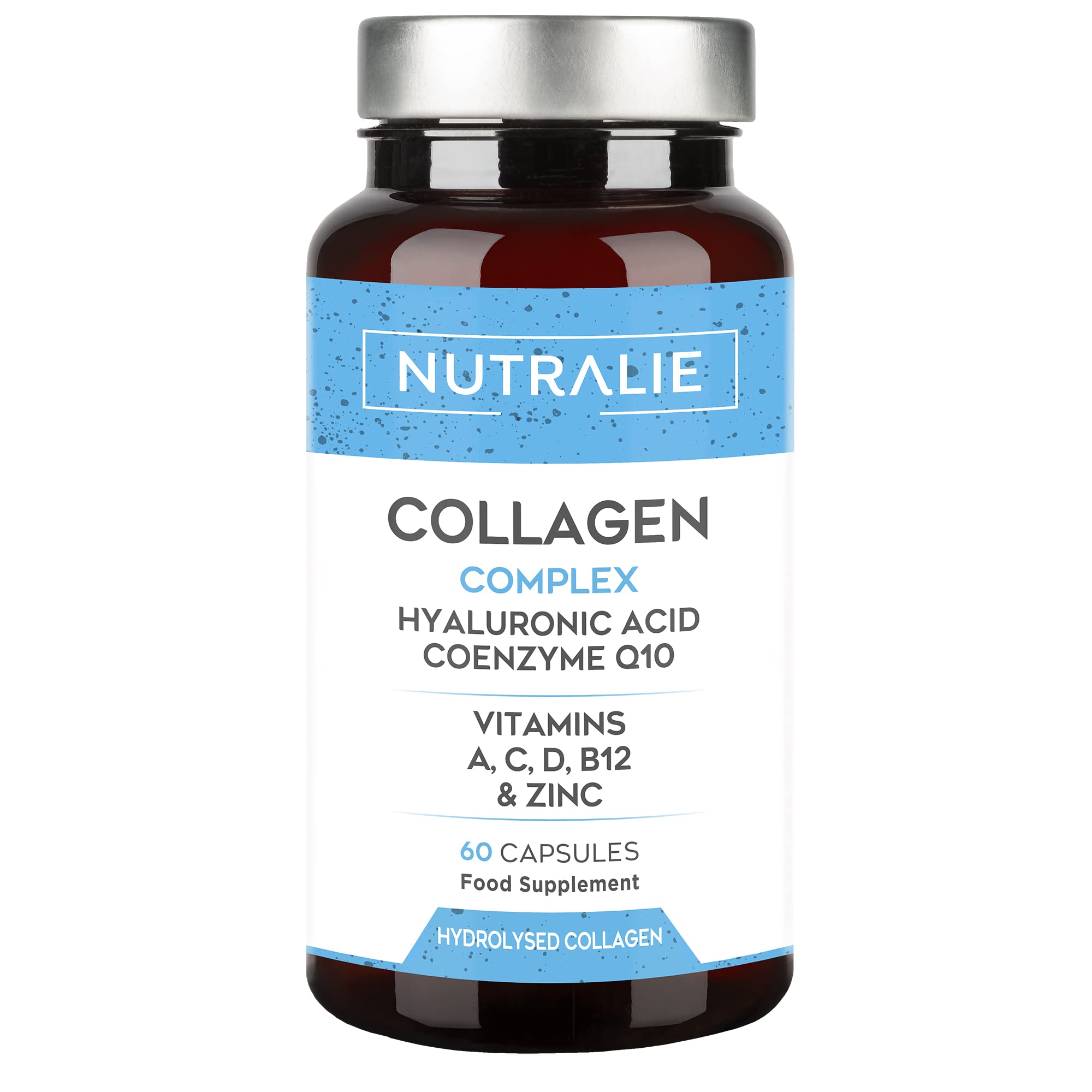 Collagen + Hyaluronic Acid + Q10 Hydrolysed Collagen Women Men + Vitamins A C D B12 Zinc NUTRALIE buy supplements canada