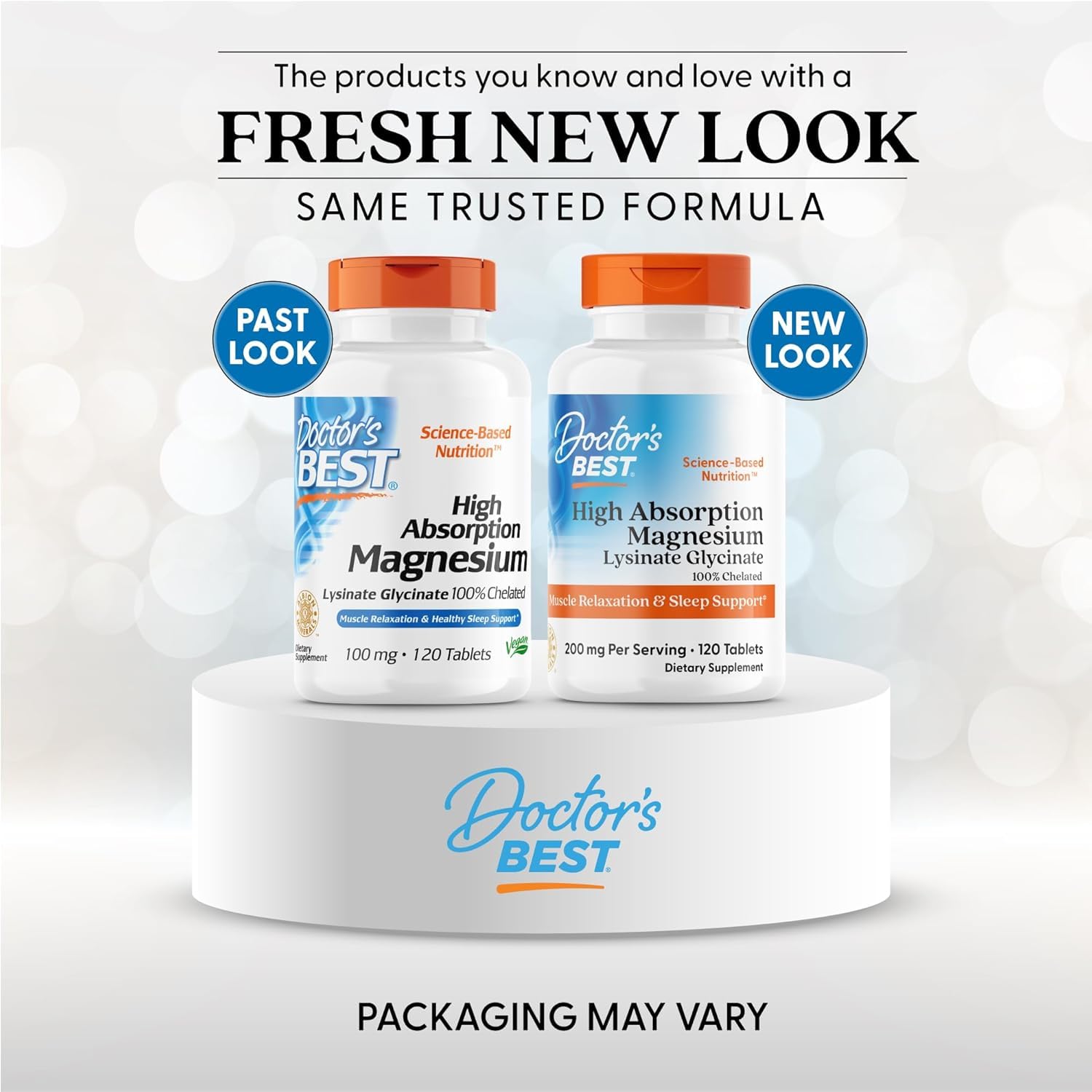 Doctor's Best High Absorption Magnesium Glycinate Lysinate Supplement for Sleep Support - Chelated Magnesium Tablets for Women & Men, 200mg per Serving, Supports Calm & Relaxation, Vegan - 120 Count Doctor's BEST buy supplements canada