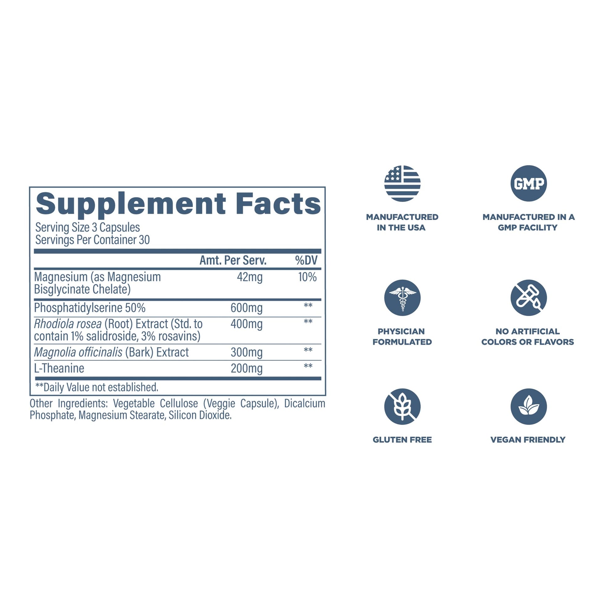 Revive MD Cortisol Manager, 90 Vegetarian Capsules - Cortisol Supplement w/Magnesium & L-Theanine Support Health, Focus, Energy, Fatigue, & Adrenal Gland Function - Vegan & Gluten-Free (30 Servings) Revive buy supplements canada
