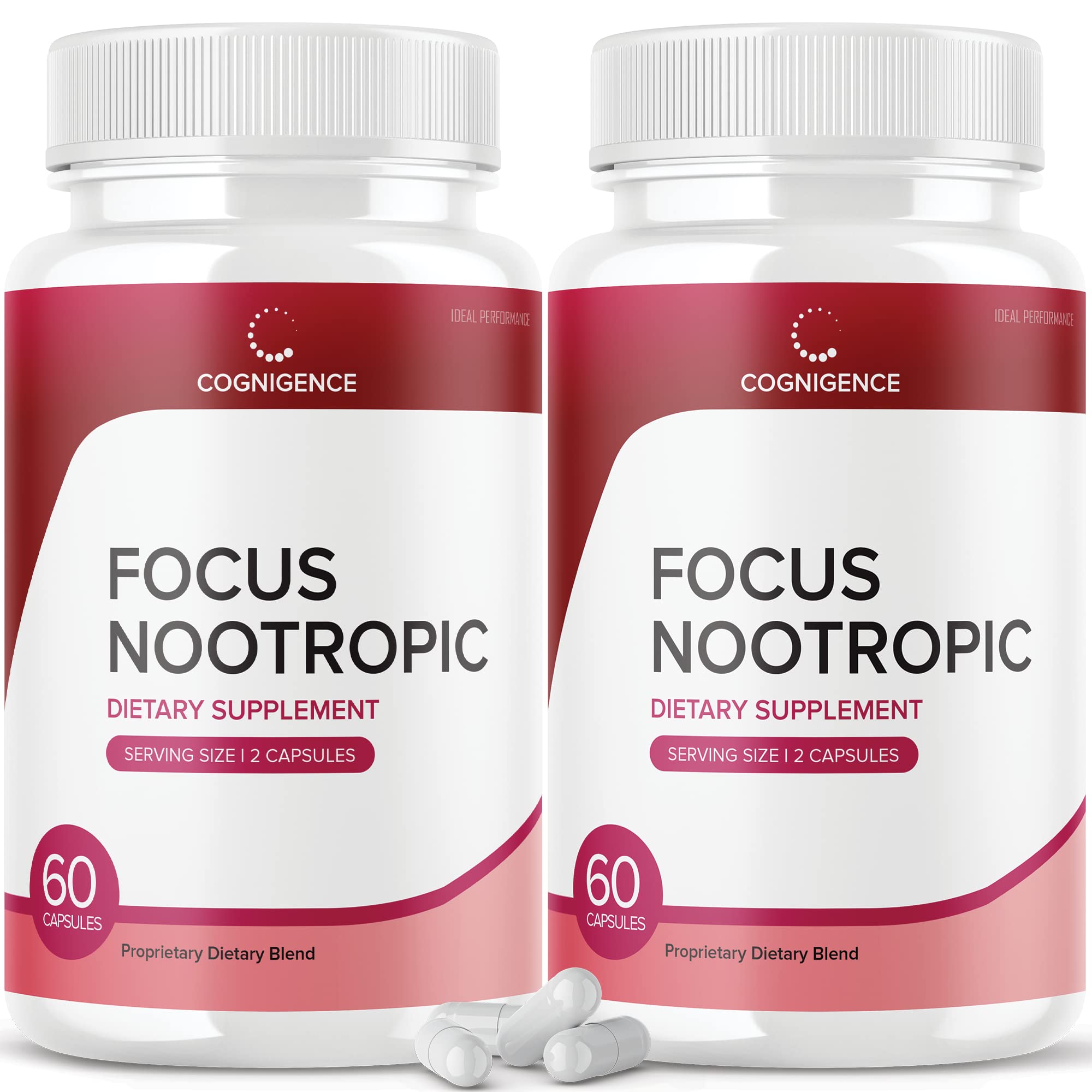 IDEAL PERFORMANCE (2 Pack) Cognigence Focus Nootropic Memory Booster Supplement Pills (120 Capsules) IDEAL PERFORMANCE buy supplements canada