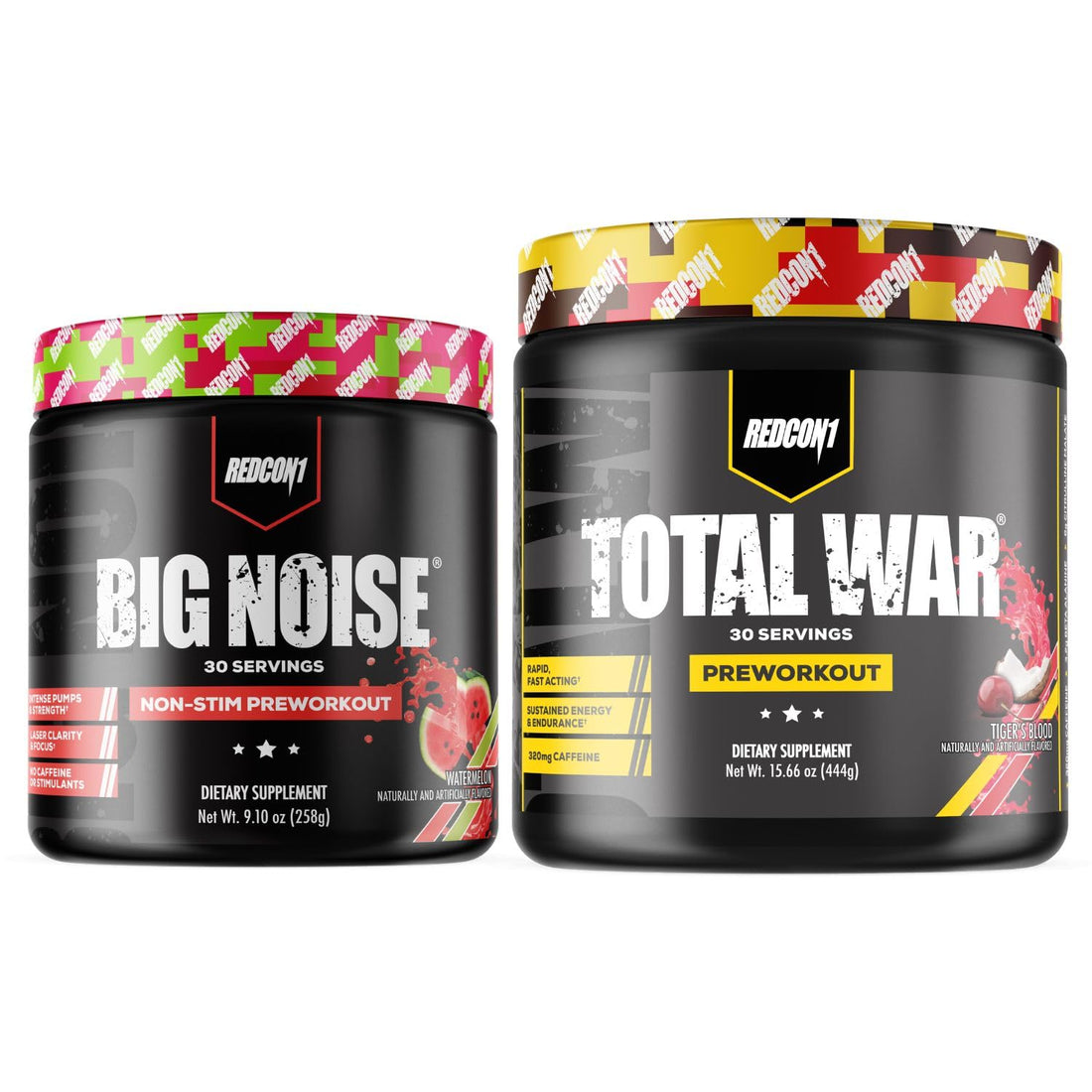 REDCON1 Total War Preworkout (Tiger's Blood) & Big Noise Non-Stim Preworkout Powder REDCON1 buy supplements canada