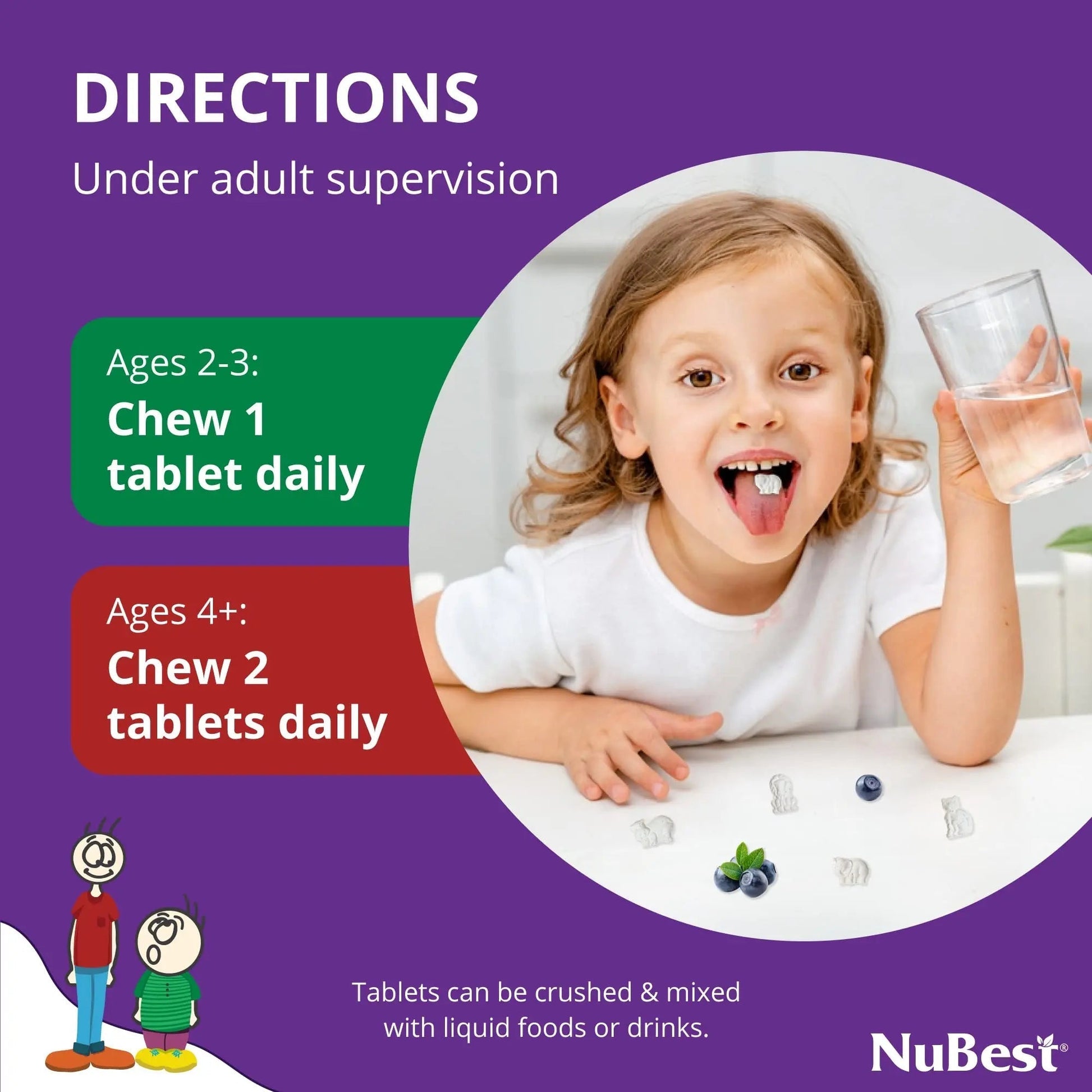 NuBest Tall Kids - Multivitamins & Minerals for Age 2 to 9 - Bone Strength & Immunity Support - Helps Kids, Toddlers Healthy NuBest buy supplements canada
