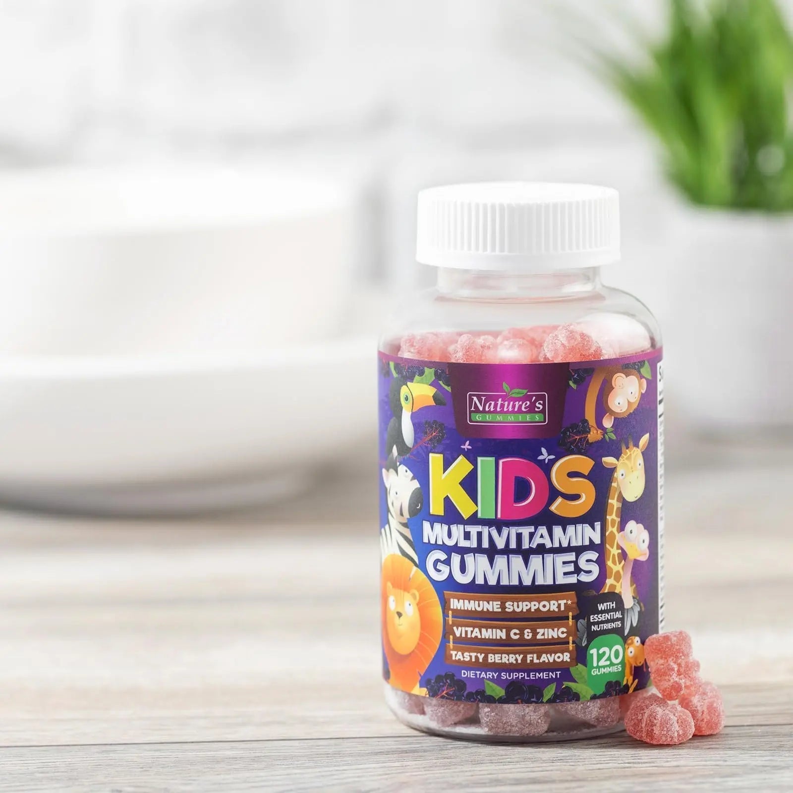 Multivitamin for Kids - Complete Daily Children's Multi Vitamin Gummies with Vitamin D, B Vitamins, Zinc & More - Energy, Memory Focus Nature's Nutrition buy supplements canada