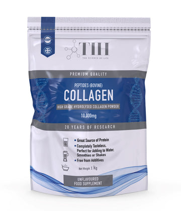 Hydrolysed Collagen Powder (Bovine) - High Protein Grass Fed Unflavoured Peptides The Intelligent Health buy supplements canada