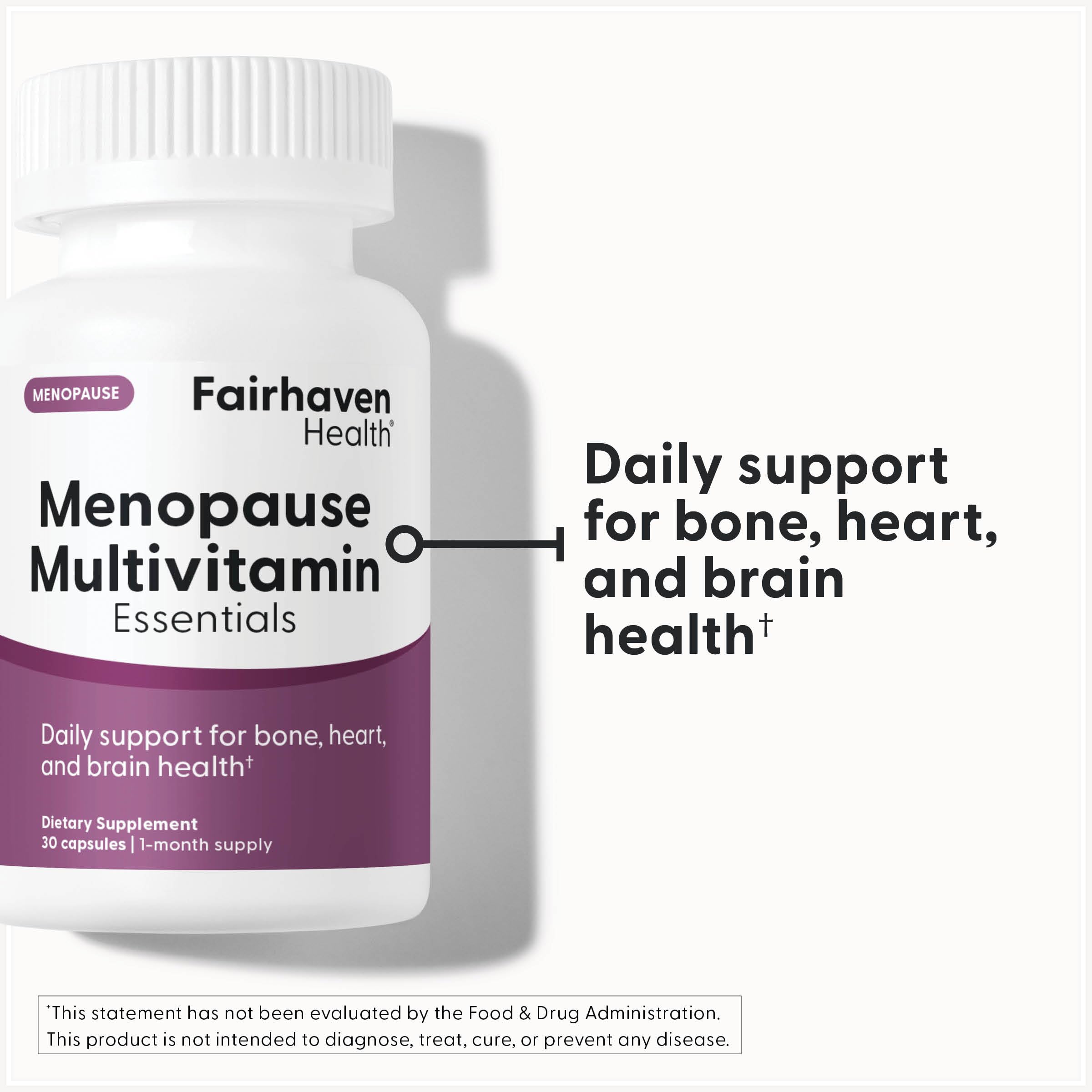 Fairhaven Health Menopause Multivitamin Essentials | Hormone Free Menopause Supplements for Women | Methylated Multivitamin for Women 50 and Over | Non-GMO | Perimenopause Supplements | 30 Capsules Fairhaven Health buy supplements canada