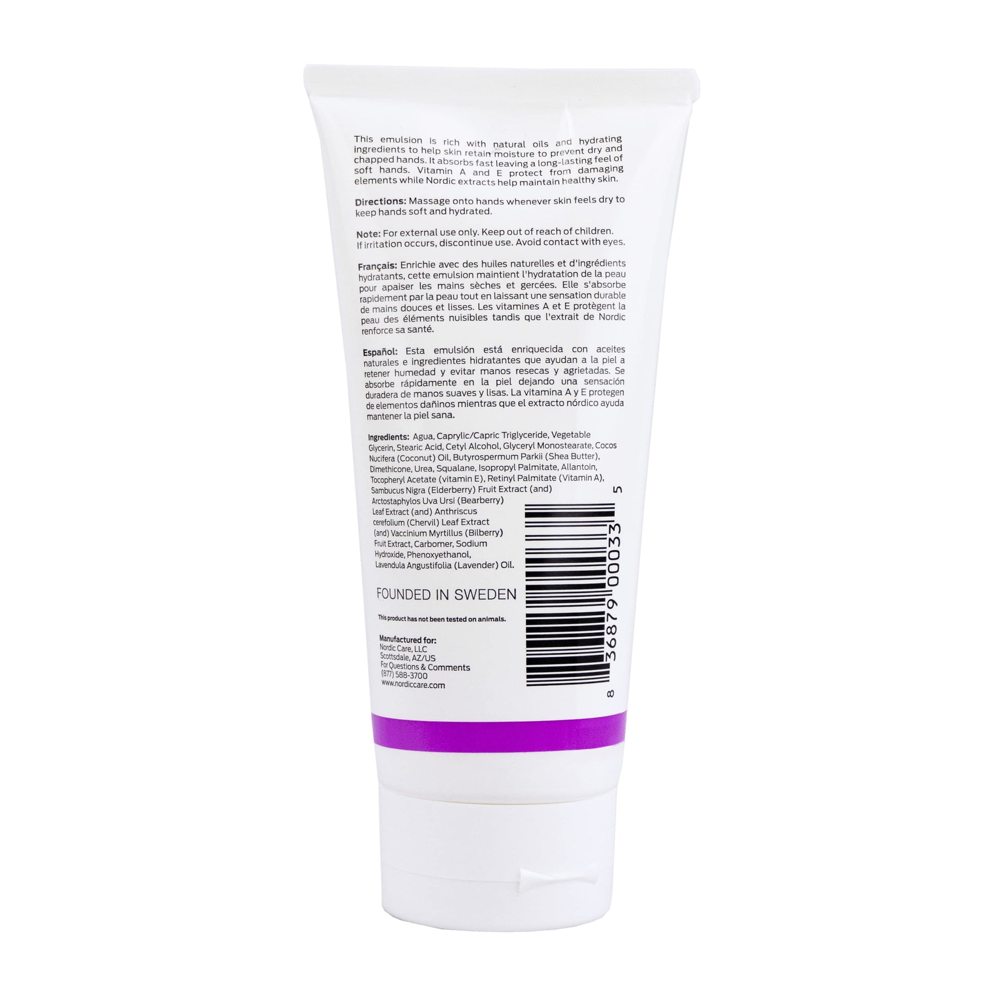 Nordic Care Hand Cream, 6 oz. | Shea Butter Hand Lotion for Dry Hands and Cracked Skin | Paraben & Lanolin-free | Essential Oils, Vitamin A & E, Squalane & Lavender Nordic Care buy supplements canada