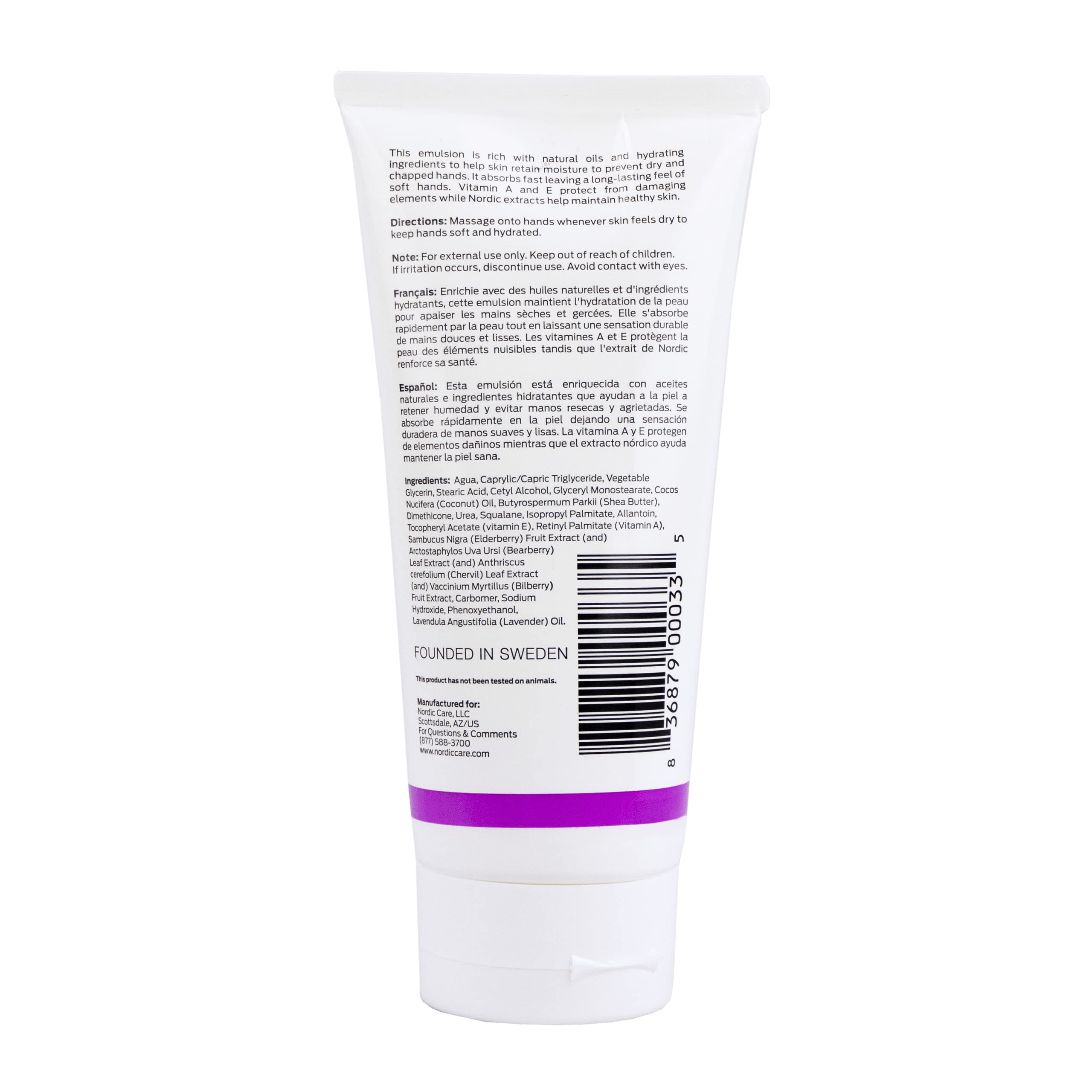 Nordic Care Hand Cream, 6 oz. | Shea Butter Hand Lotion for Dry Hands and Cracked Skin | Paraben & Lanolin-free | Essential Oils, Vitamin A & E, Squalane & Lavender Nordic Care buy supplements canada