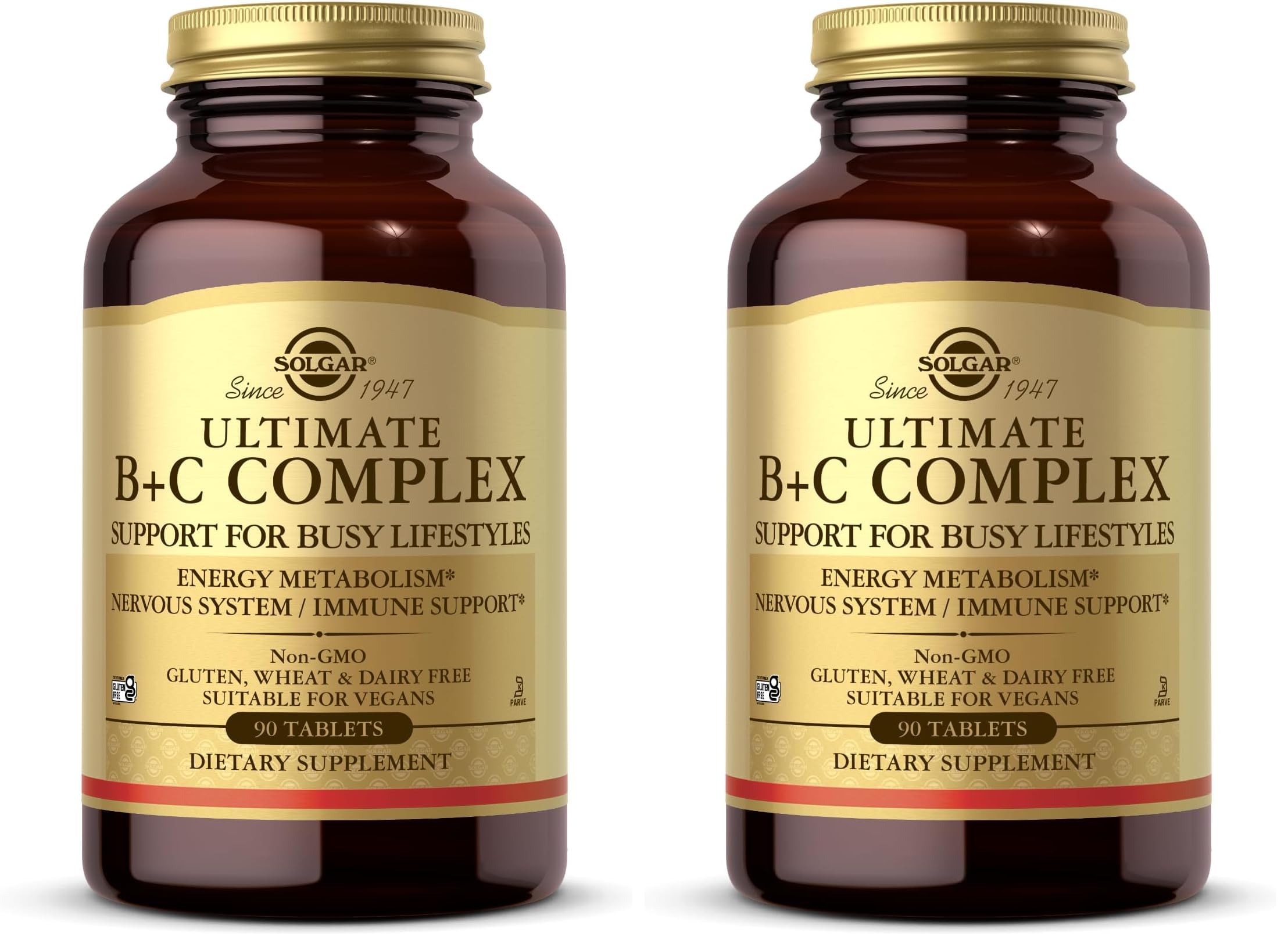 Solgar Ultimate B+C Complex Stress Formula 90 Tablets (Pack of 2) Solgar buy supplements canada