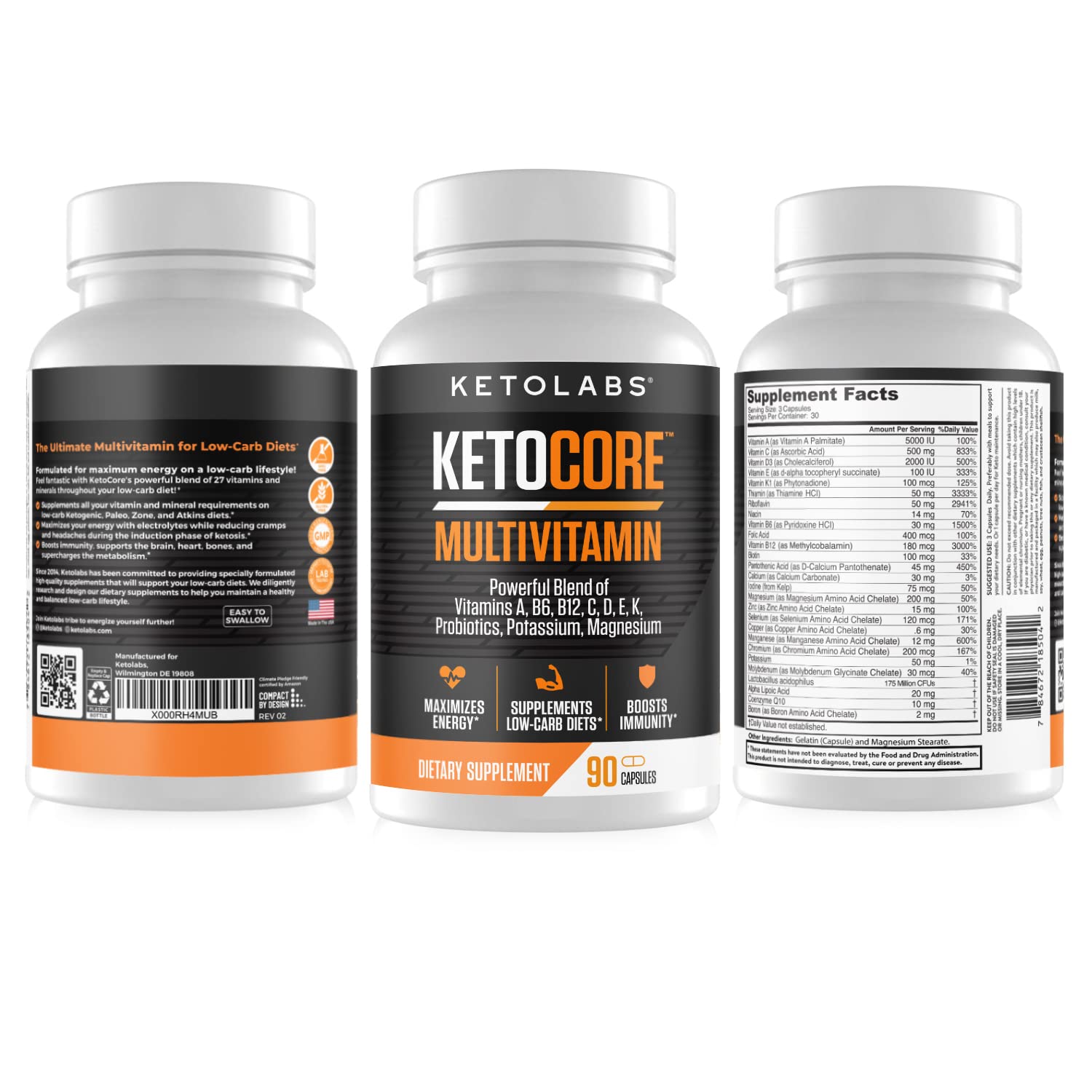 Ketolabs Ketocore Keto Vitamins | Keto Multivitamin for Men & Women | Keto Supplements Ketolabs buy supplements canada