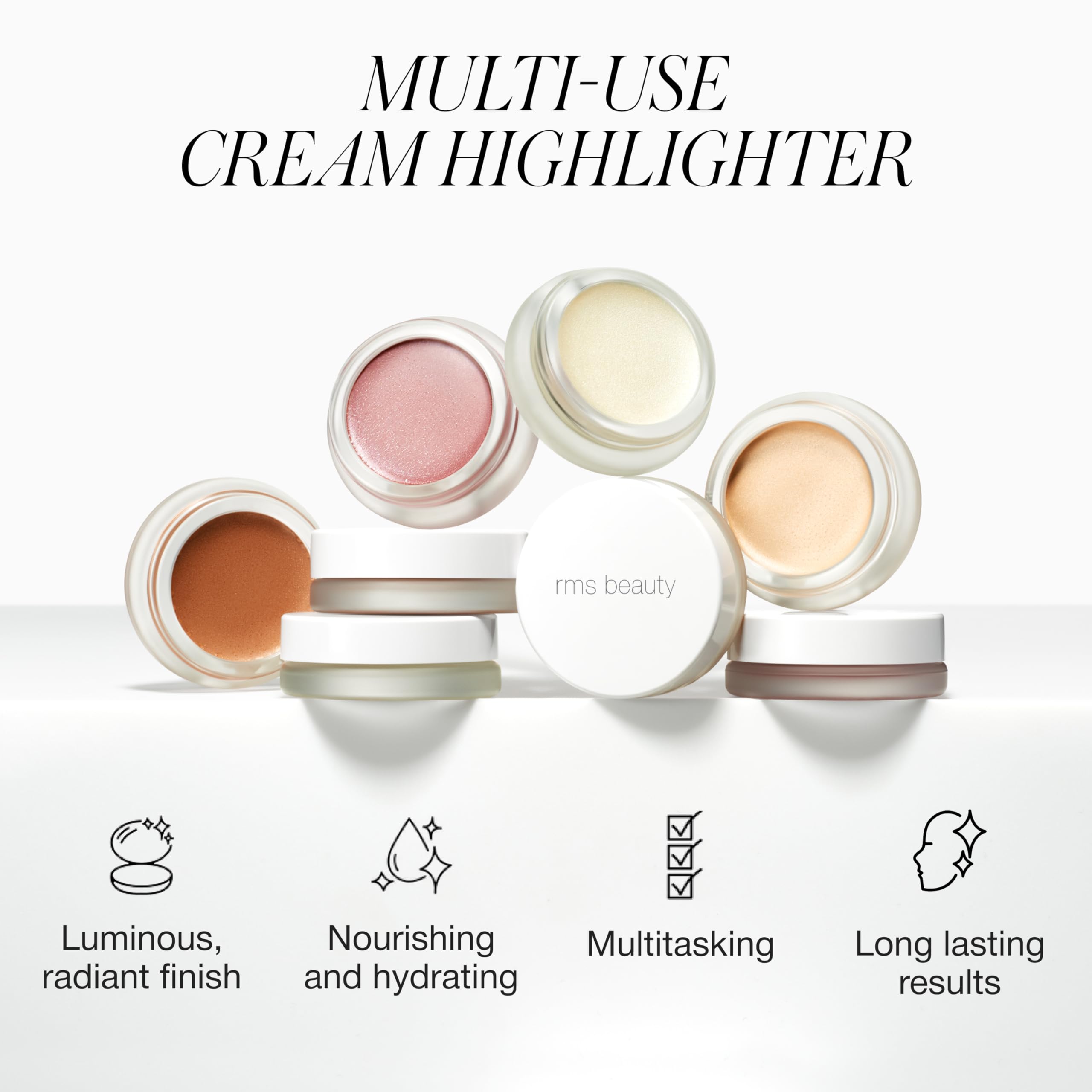 RMS Beauty Luminizer - Cream Highlighter Makeup, Luminous Dewy Makeup Highlighter Eyeshadow, Body Shimmer, Face Highlighters & Luminizers, Glow Makeup RMS Beauty buy supplements canada