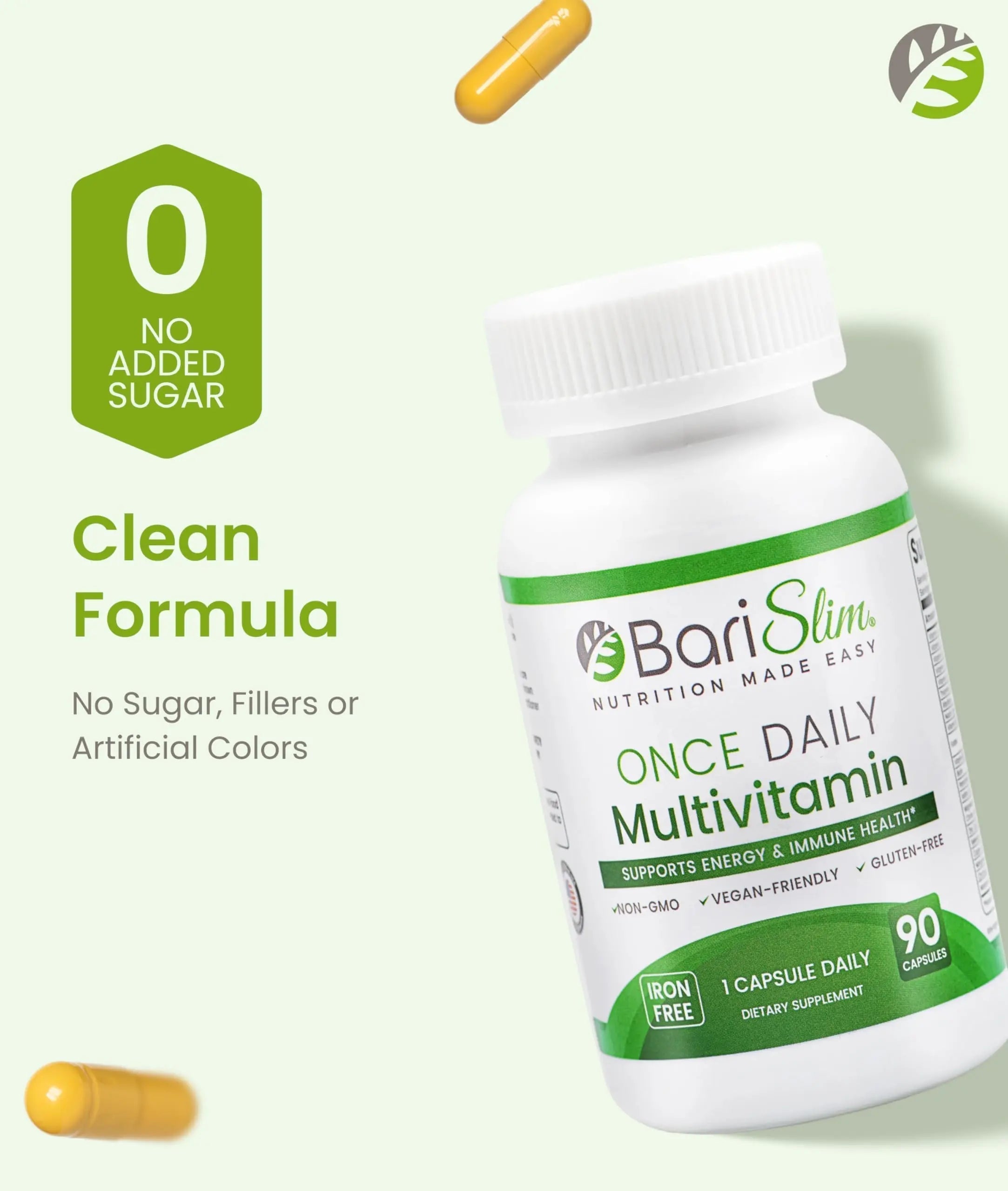 BariSlim Once Daily Bariatric Multivitamin Capsule - Iron-Free Formula - Bariatric Vitamin and Supplement for Post Surgery BariSlim buy supplements canada
