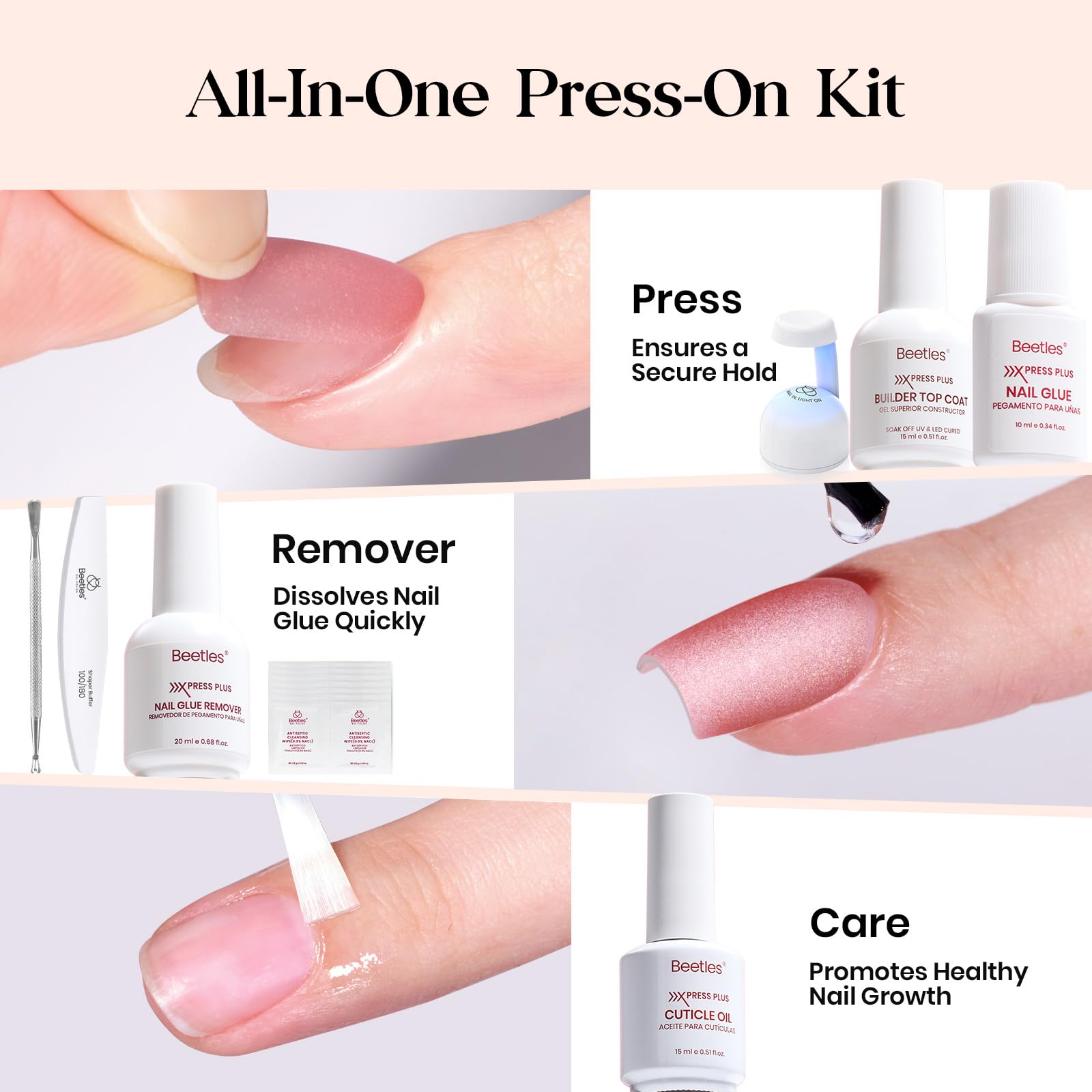 Beetles Cat Eye Nails Kit - Enchanted Aurora | 7 Colors Cat Eye Press On Nails Medium Almond | 224Pcs 16 Sizes All-in-One Kit With Nail Glue,Remover,Builder Top Coat,Nail Lamp Gift beetles Gel Polish buy supplements canada