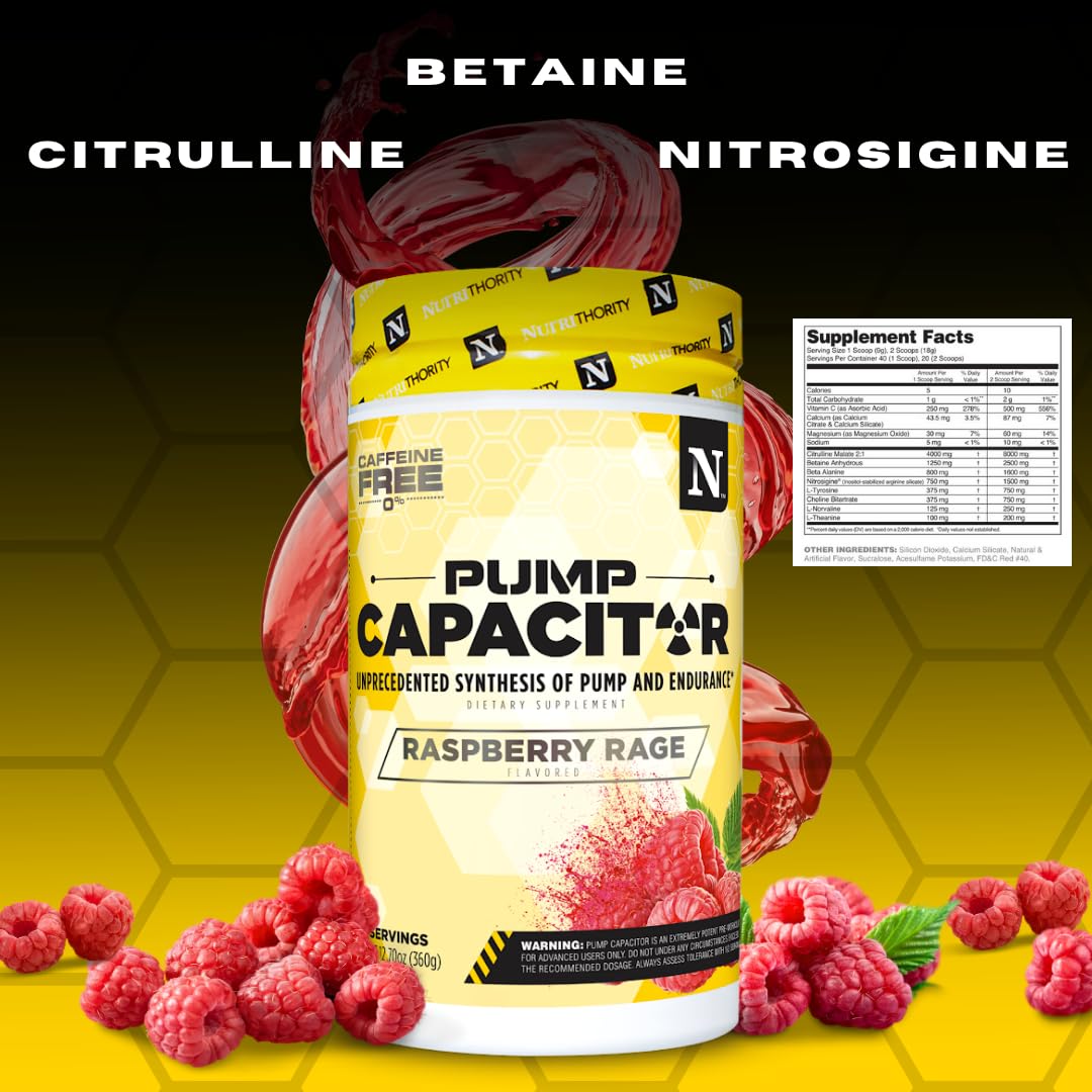Nutrithority Pump Capacitor Non-Stimulant Sugar-Free Pre Workout for Men & Women Nutrithority buy supplements canada