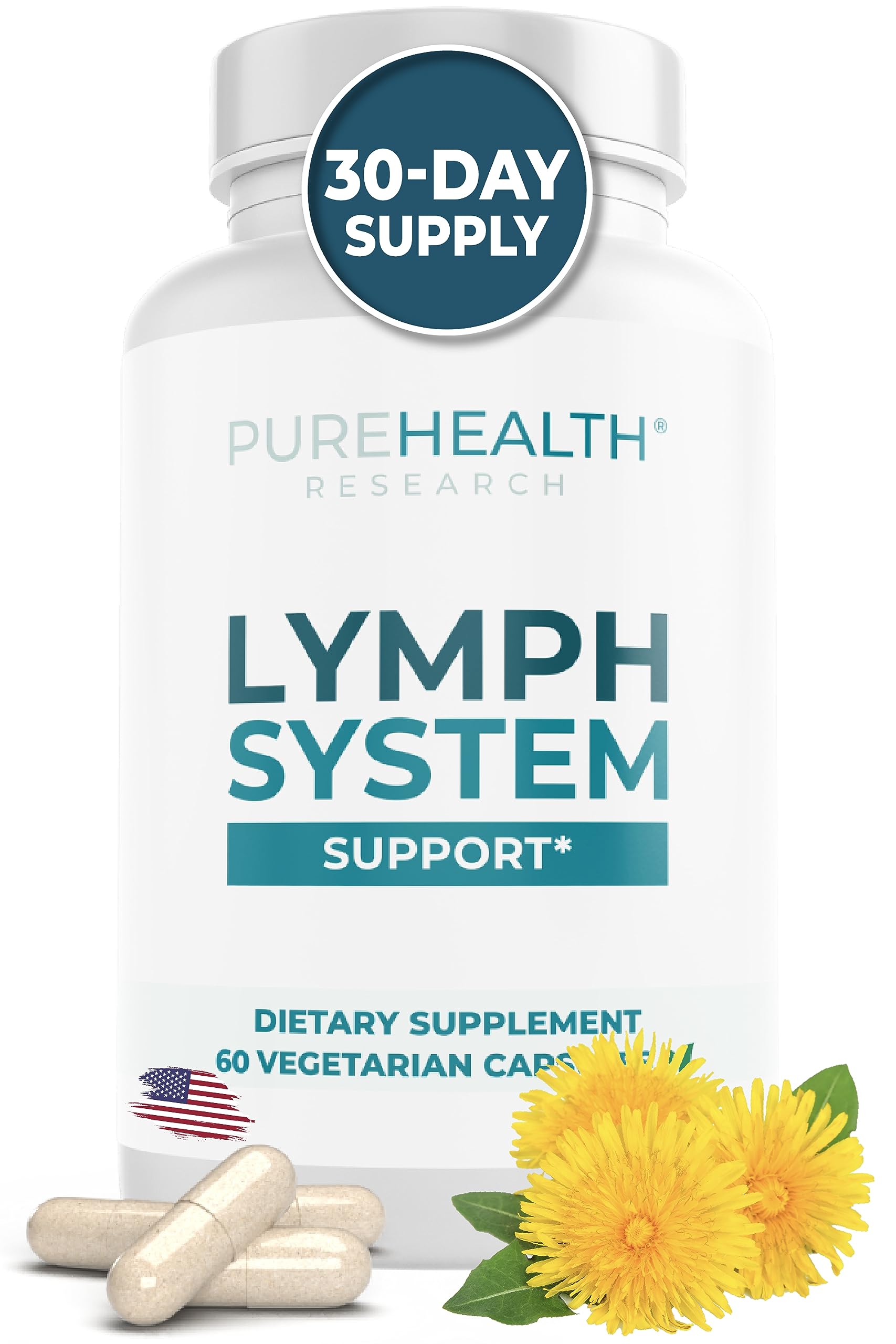 PUREHEALTH RESEARCH Lymph System Support Supplement - Lymphatic Drainage Supplement PUREHEALTH RESEARCH buy supplements canada
