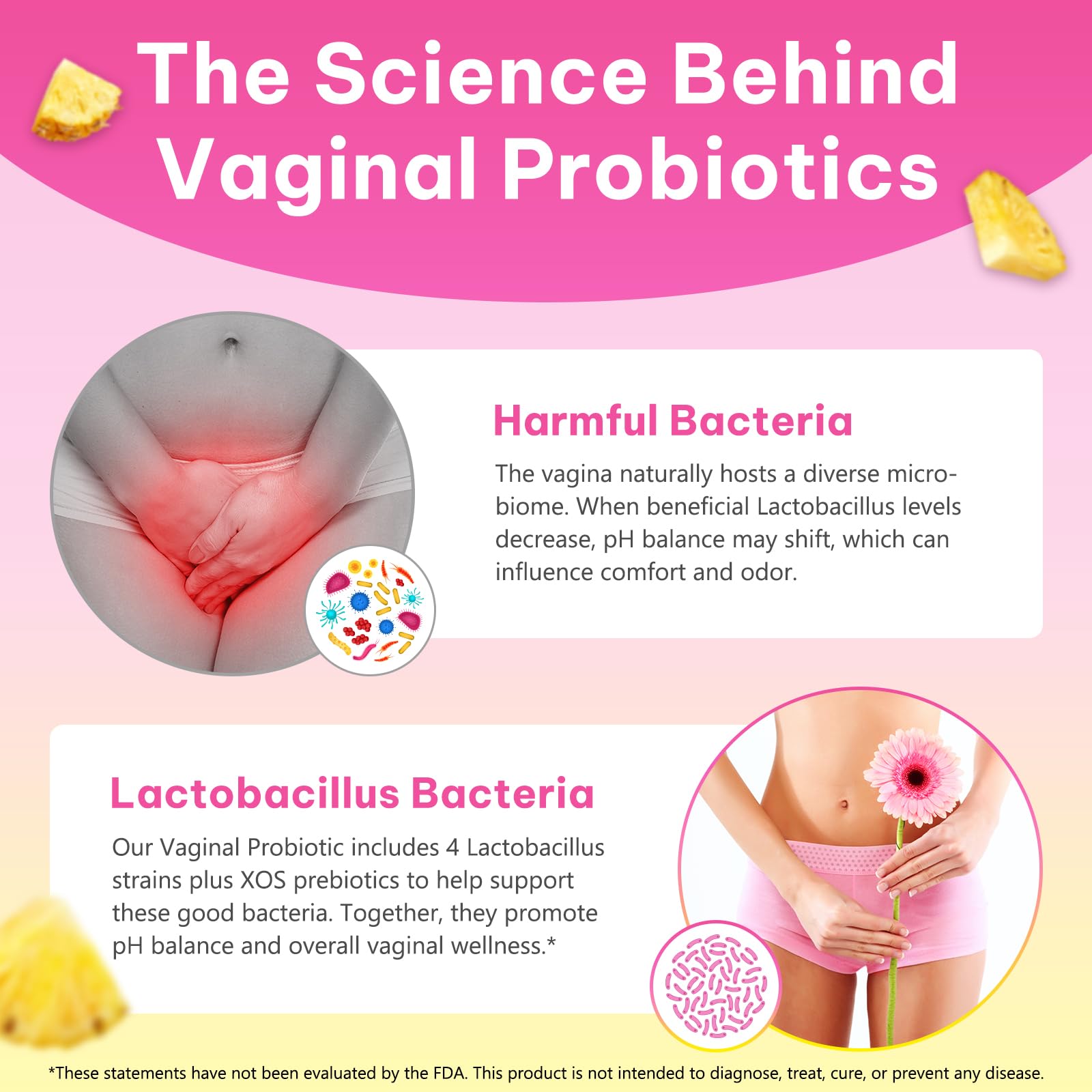 WeiWeiLa Feminine Probiotics Gummies for Women Probiotic Gummies with Slippery Elm | Natural Pineapple Flavor | Supports Feminine pH Balance & Comfort | 60 Vegan Gummie for Daily Wellness WeiWeiLa buy supplements canada