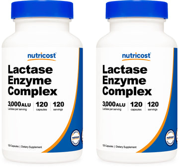 Nutricost Lactase Enzyme Complex 3,000 FCC ALU, 120 Veggie Capsules - Non-GMO Nutricost buy supplements canada