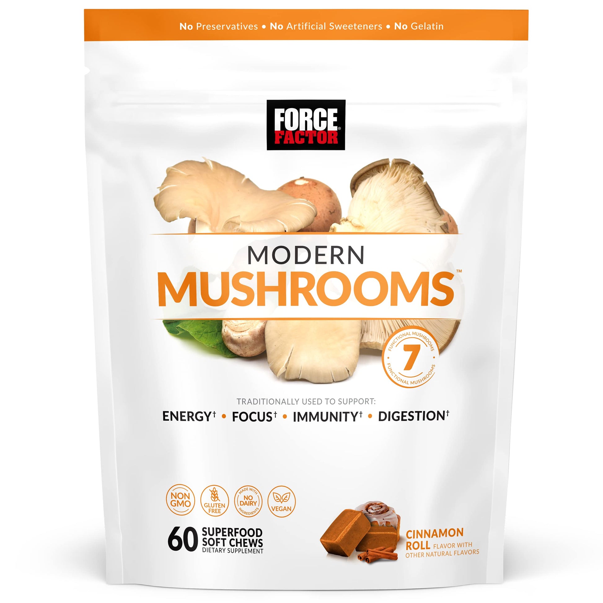 FORCE FACTOR Modern Mushrooms Soft Chews, Mushroom Supplement with Lions Mane Force Factor buy supplements canada