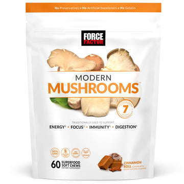 FORCE FACTOR Modern Mushrooms Soft Chews, Mushroom Supplement with Lions Mane Force Factor buy supplements canada