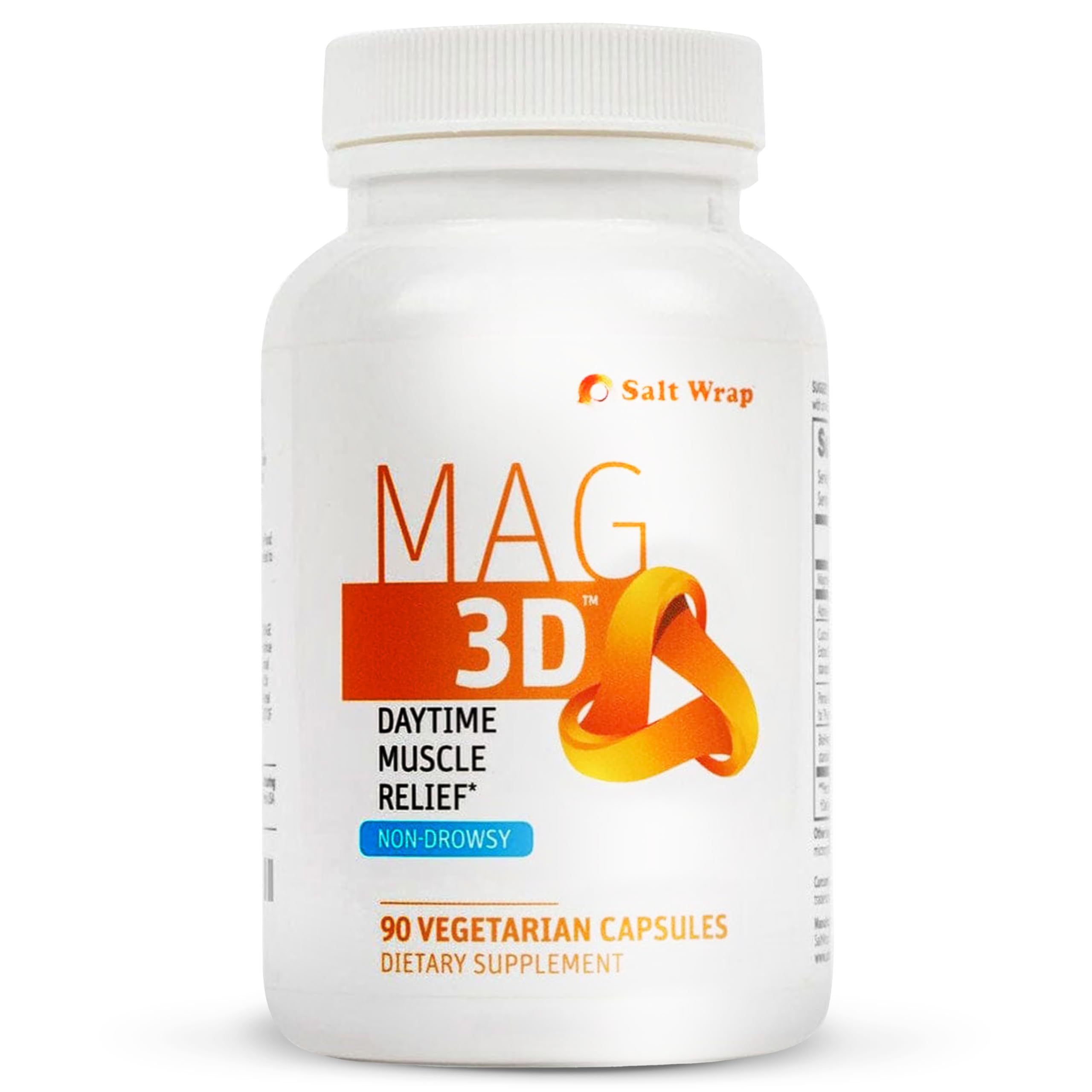 SaltWrap Mag 3D – Daytime (Non-Drowsy) Leg Cramp & Muscle Relief Support - Natural Supplement for Muscle and Nerve Health with Turmeric, Alpha Lipoic Acid & Magnesium SaltWrap buy supplements canada