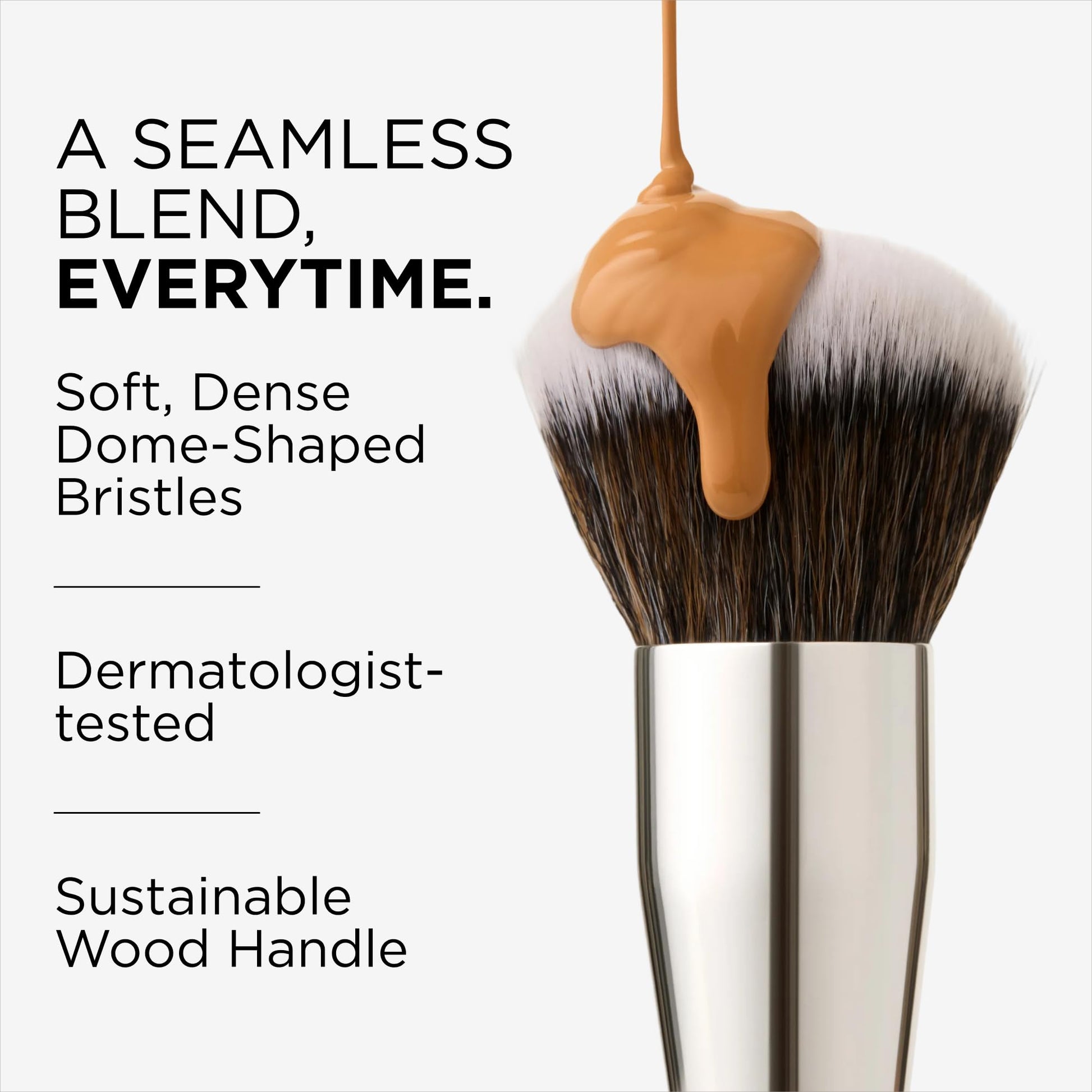 Haleys Beauty Kabuki Foundation Brush For Applying Powder, Foundation, Bronzer, Blush, and Mineral Make up, Soft Bristles, Seamless Blending, Makeup Brushes Essential, Vegan & Cruelty Free HALEYS buy supplements canada