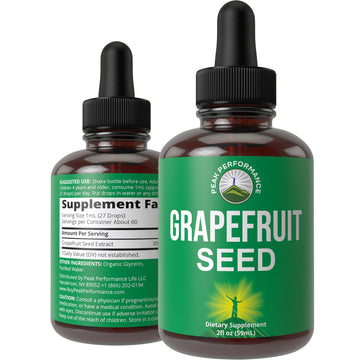 Grapefruit Seed Extract Liquid Drops Supplement. Vegan GSE Grapefruit Seed Extract for Women and Men. Zero Sugar, Non Bitter. for Immune, Digestive Support. Gluten Free Oil. Take Orally Peak Performance buy supplements canada