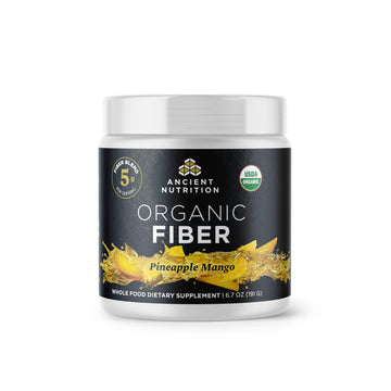 Ancient Nutrition Organic Fiber Powder, Pineapple Mango, Soluble Fiber from Acacia & Konjac Root, Supports Digestive Health, Reduces Bloating, 6.4 oz Ancient Nutrition buy supplements canada