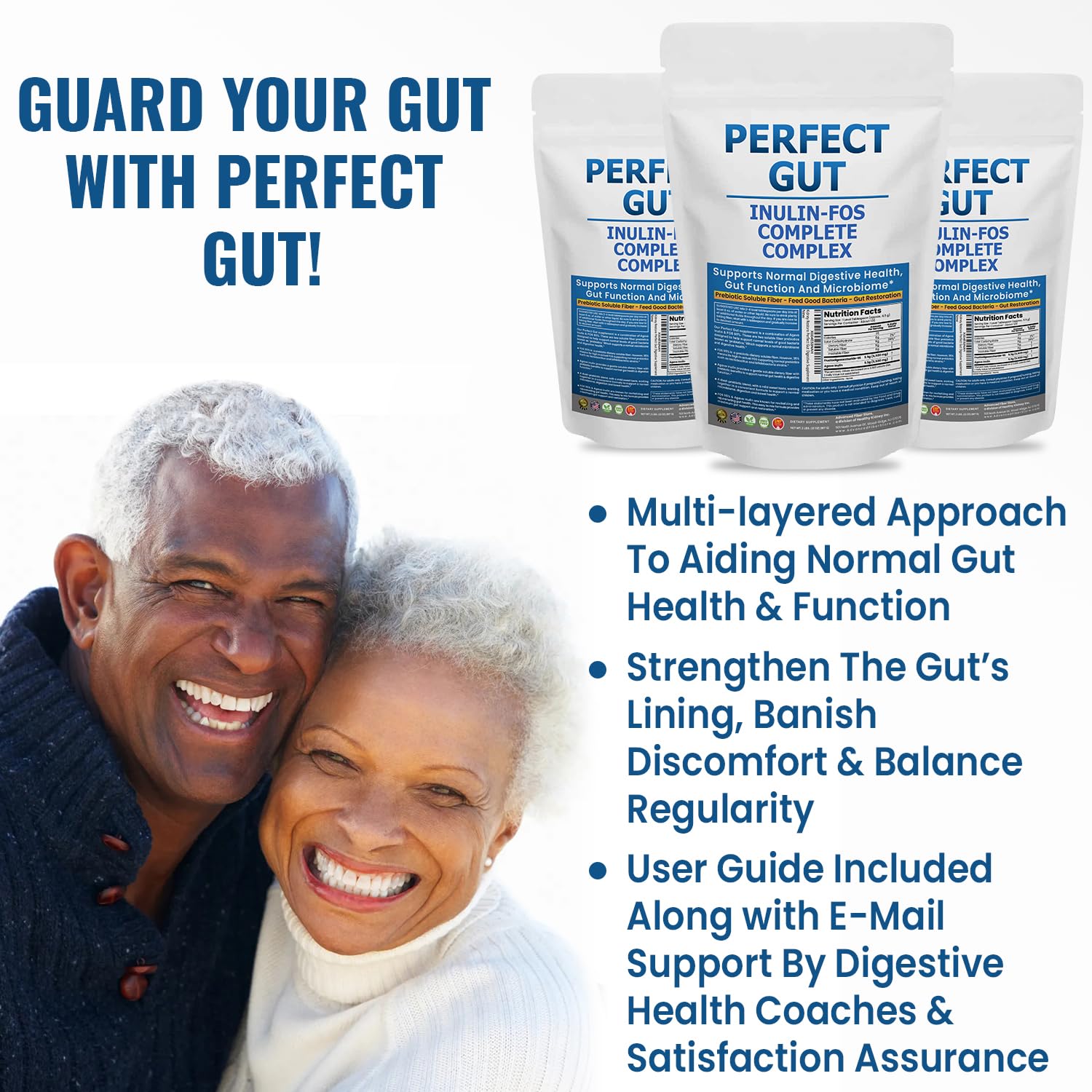Perfect Gut: Inulin FOS Powder for Gut Health. Prebiotic Inulin. Unique Prebiotic 95% FOS Inulin Agave Fiber Kidney Restore buy supplements canada