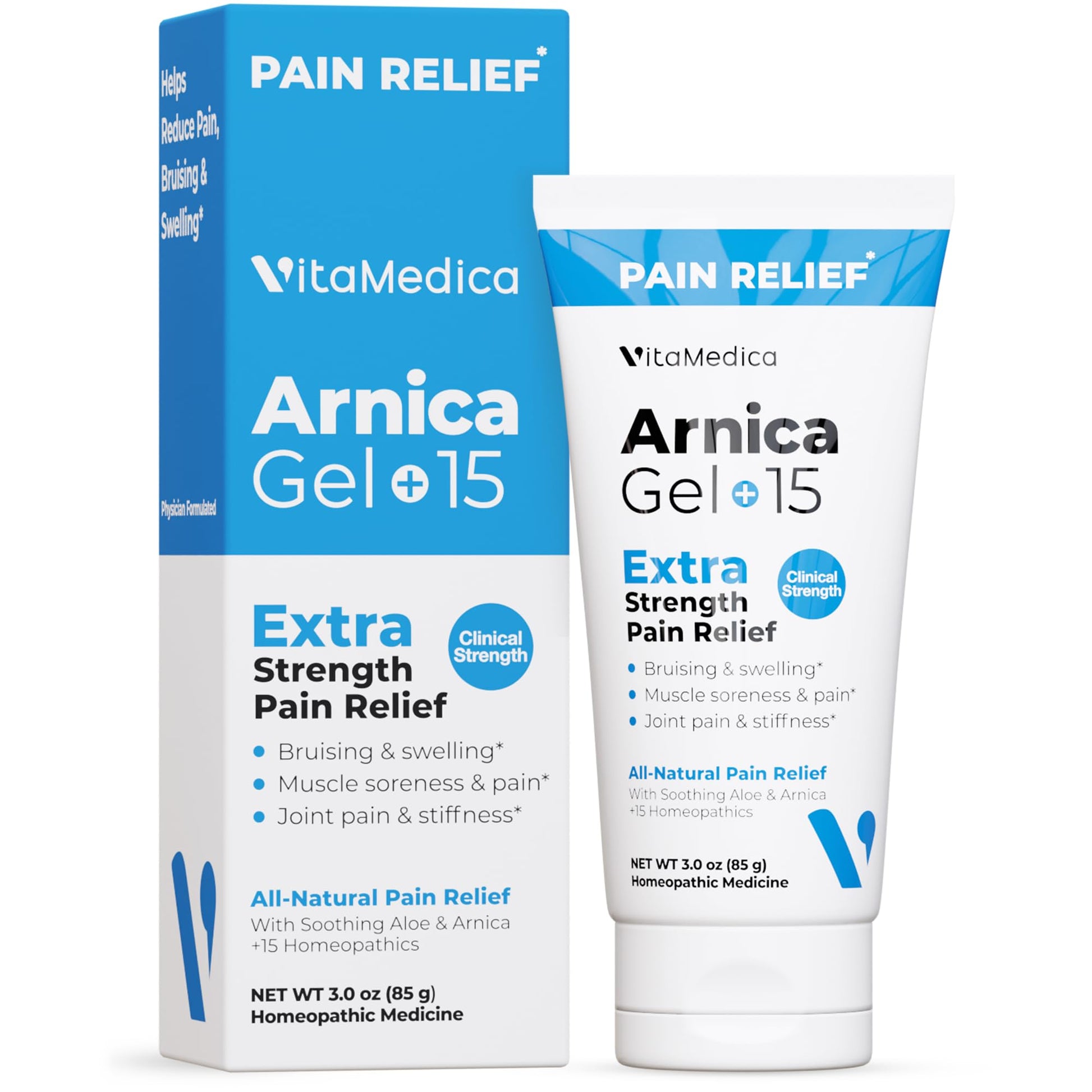 VitaMedica Arnica Gel Plus 15 Healing Plant Compounds, Extra Strength Formula for Bruising, All-Natural Plant-Based Topical Gel VitaMedica buy supplements canada