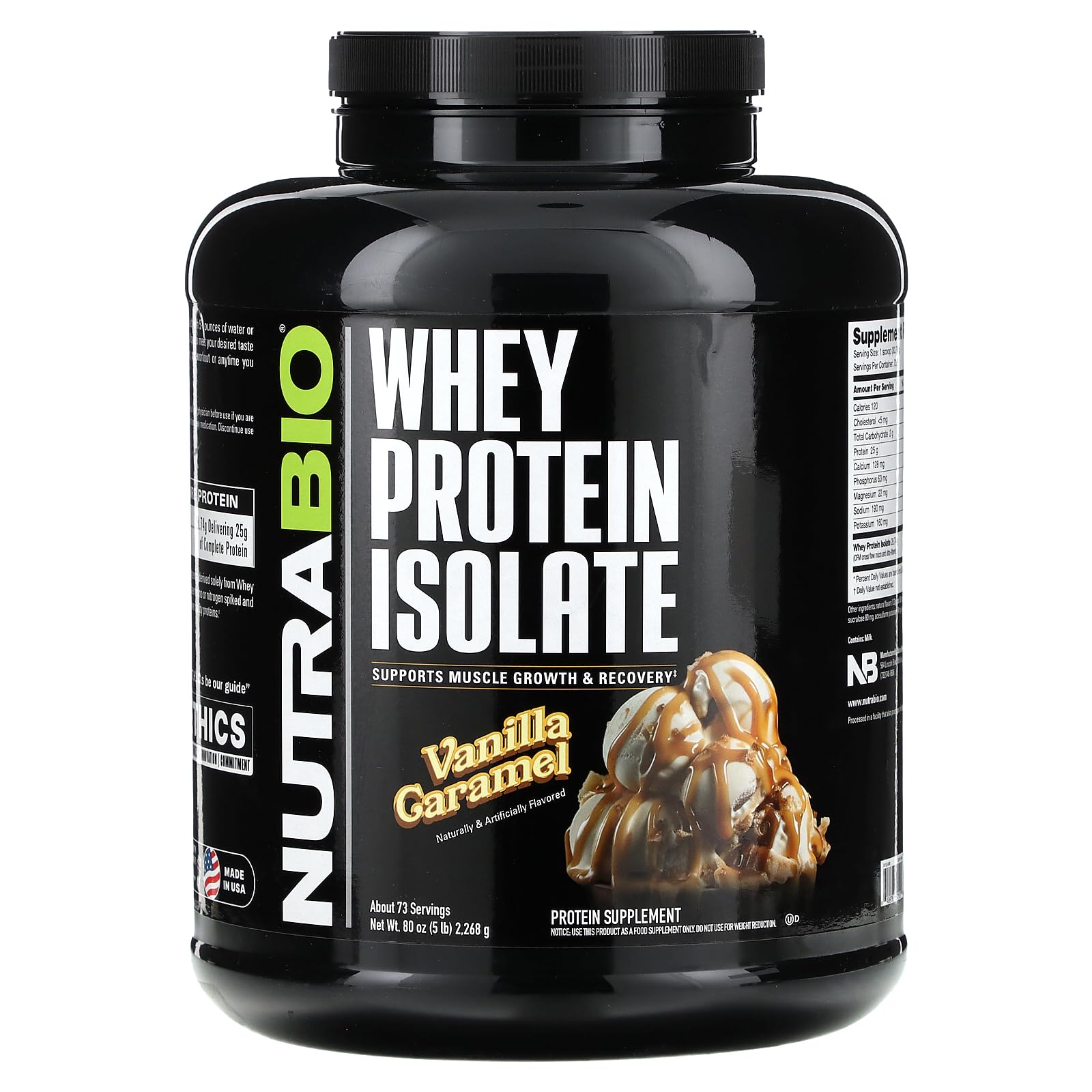 NutraBio Whey Protein Isolate Supplement – 25g of Protein Per Scoop with Complete NutraBio buy supplements canada
