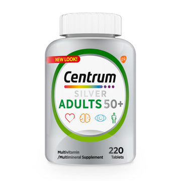 Centrum Silver Multivitamin for Adults 50 Plus, Multivitamin/Multimineral Supplement, Vitamin D3, B Vitamins, Gluten Free, Non-GMO Ingredients Centrum buy supplements canada