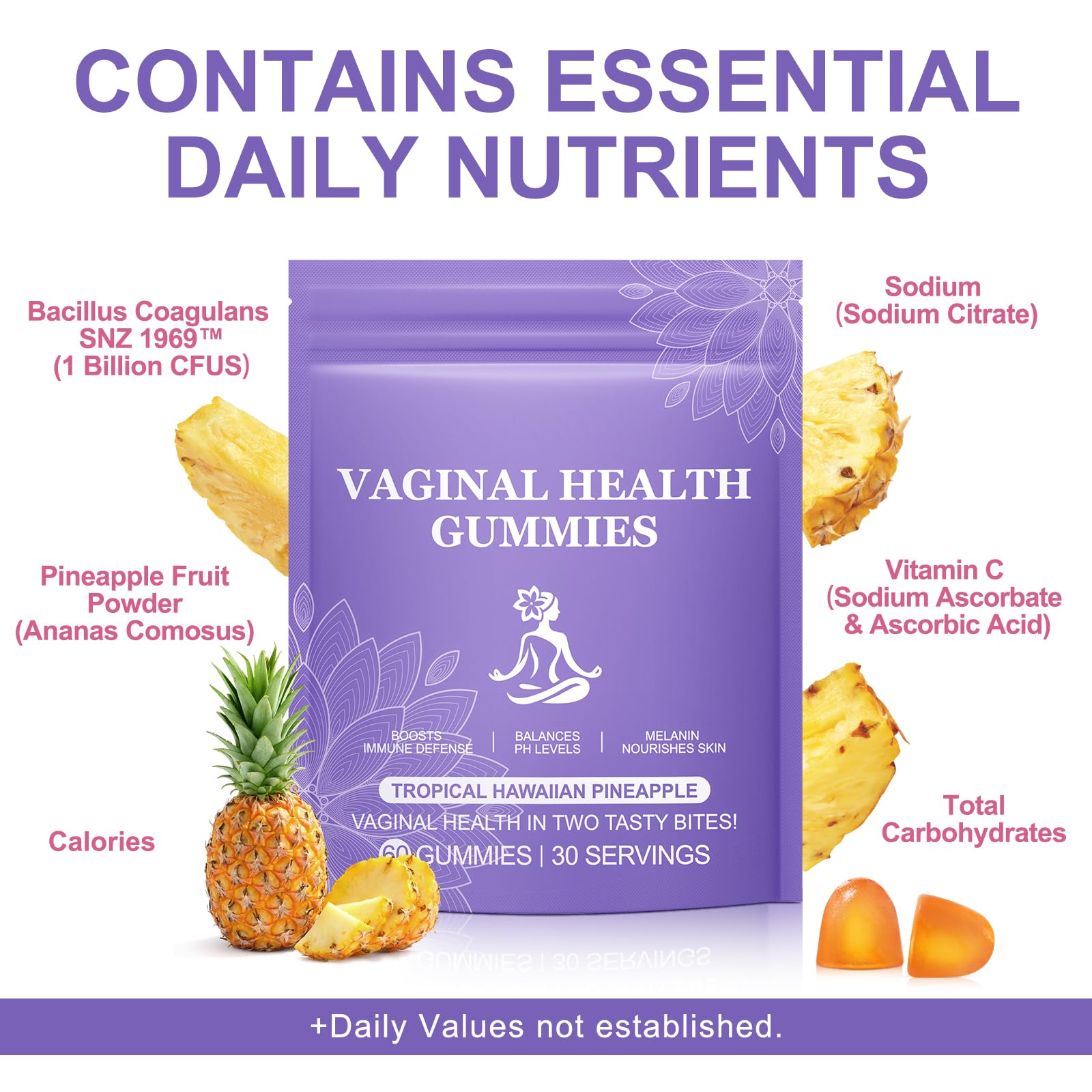 Vital Vaginal Probiotic Gummies for Women, 60PCS Feminine Balance Gummies, PH Balance,Immune Support, Vegan, Gluten-Free, Vaginal Probiotics Supplement, 60 Count DCTTVHVD buy supplements canada