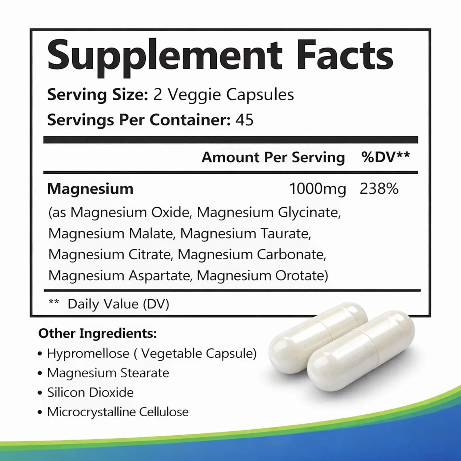 Top Nurex Magnesium Complex 1000 mg, 8-Source Magnesium Blend with Glycinate, Citrate, Malate & Taurate, Vegan Formula, Non-GMO, 90 Capsules Top Nurex buy supplements canada