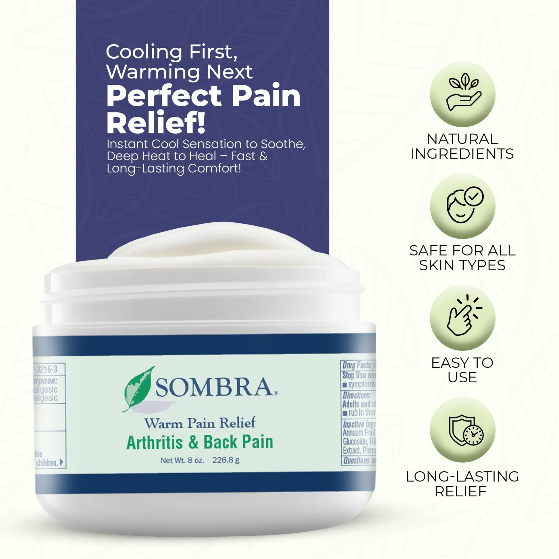 Sombra Warm Therapy Gel – Warming Muscle Comfort & Tension Relief – 8oz Jar Sombra buy supplements canada