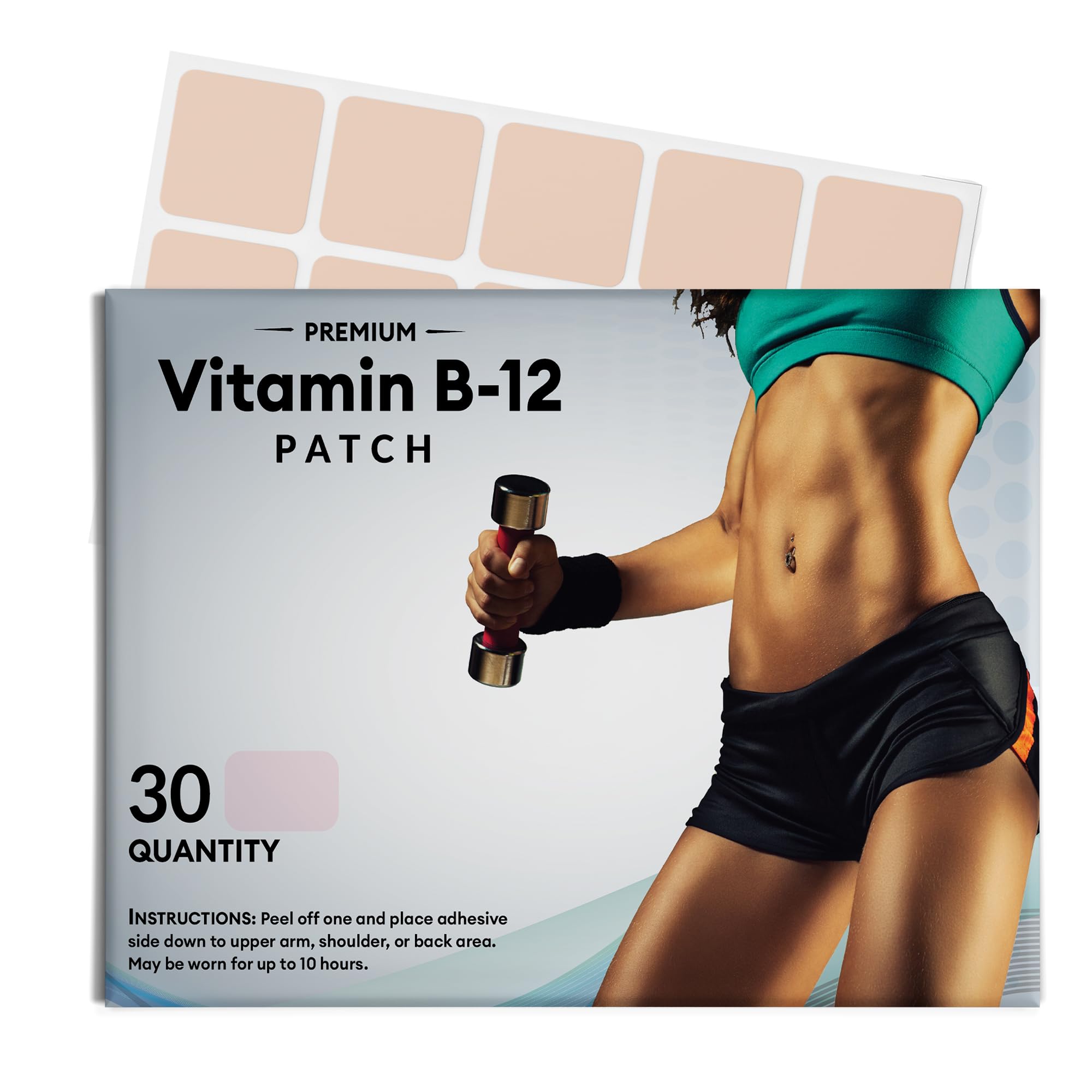 VitaPatch Vitamin B12 Patch for Energy Plus – 30 Count Vitamin B12 Patches – B12 Vitamins VitaPatch buy supplements canada