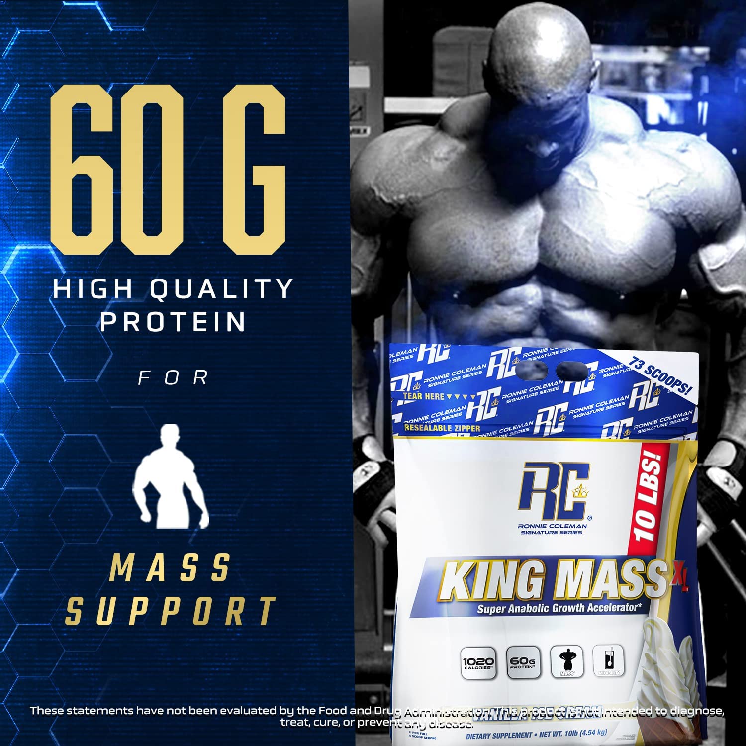 Ronnie Coleman Signature Series King Mass XL Mass Gainer Protein Powder, Muscle Ronnie Coleman Signature Series buy supplements canada