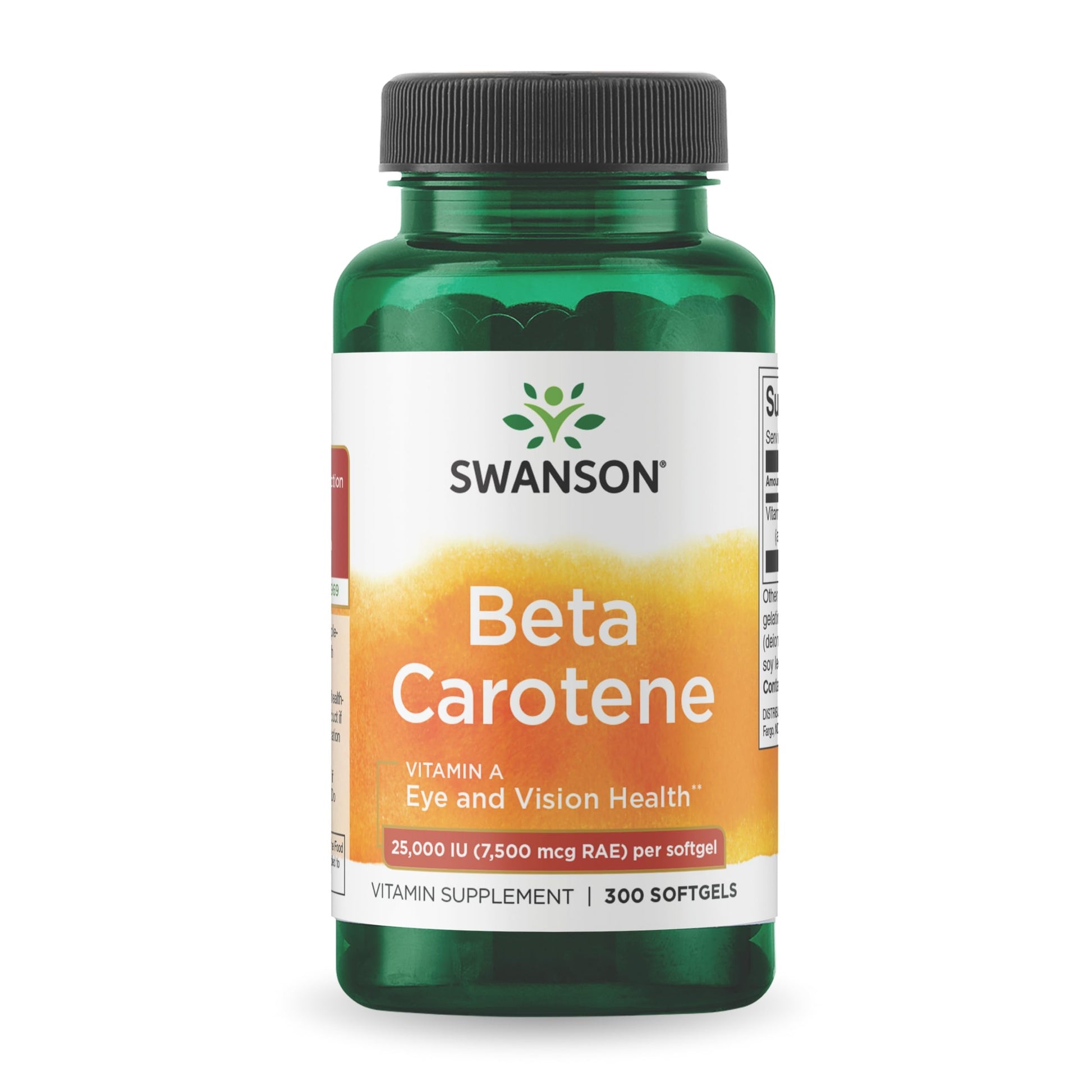 Swanson Beta-Carotene Vitamin A 25,000 IU Eye and Skin Health Supplement for Adults Seeking Vision and Immune Support - 7,500 mcg (300 Softgels) Swanson buy supplements canada