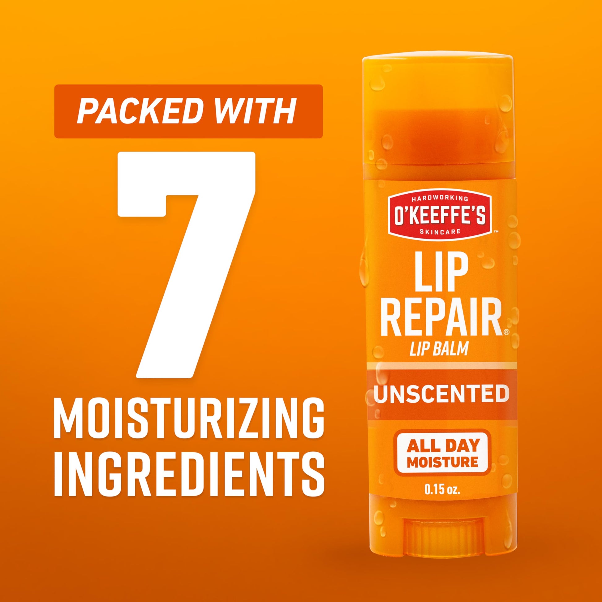 O'Keeffe's Lip Repair Unscented Lip Balm for Dry, Cracked Lips - Stick (3 Pack) - Moisturizer for Very Dry Lips O'Keeffe's buy supplements canada